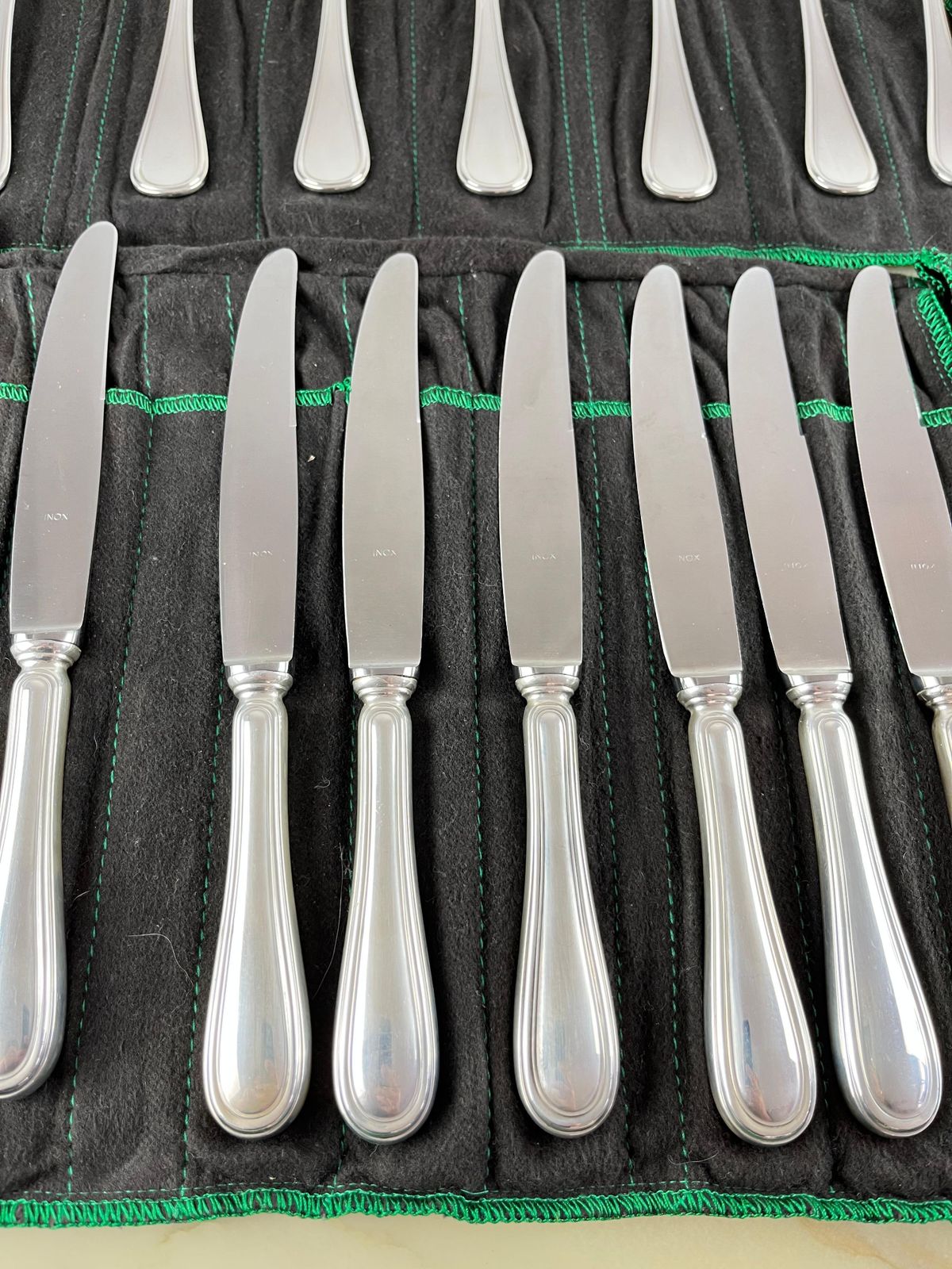Cutlery Service  101 Ps Of 800 Silver, English Style Italy, 1990s, Zaramella photo furniture