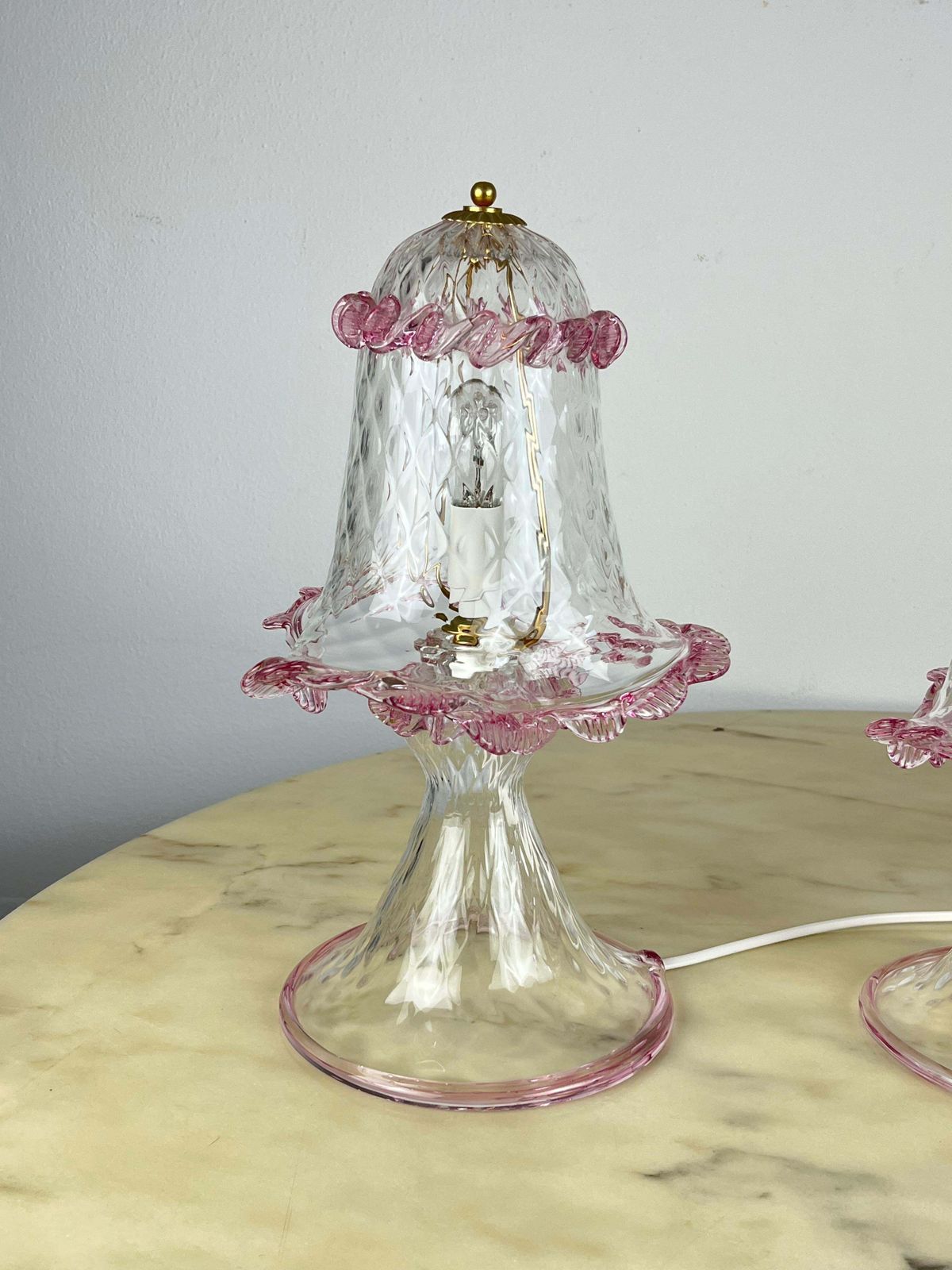 Set Of Three Murano Lamps, Italy, 1980s photo 683.0