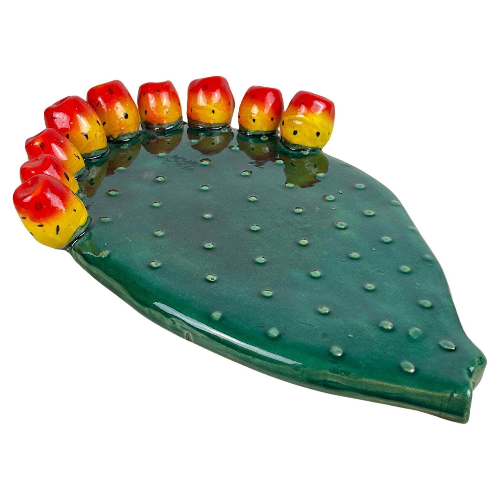 Sicilian Glazed Terracotta Wall Decoration, Italy, 1980s photo furniture