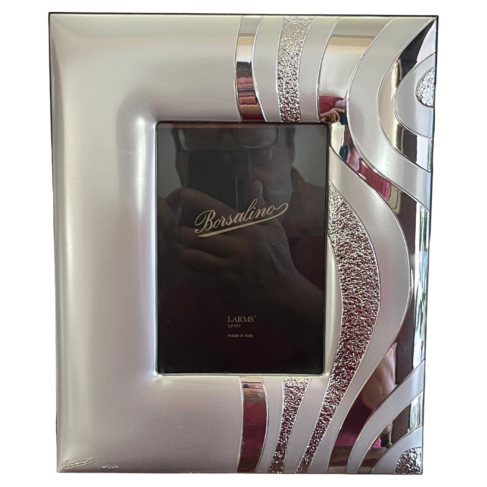 Borsalino Silver Photo Frame, Italy, 1980s