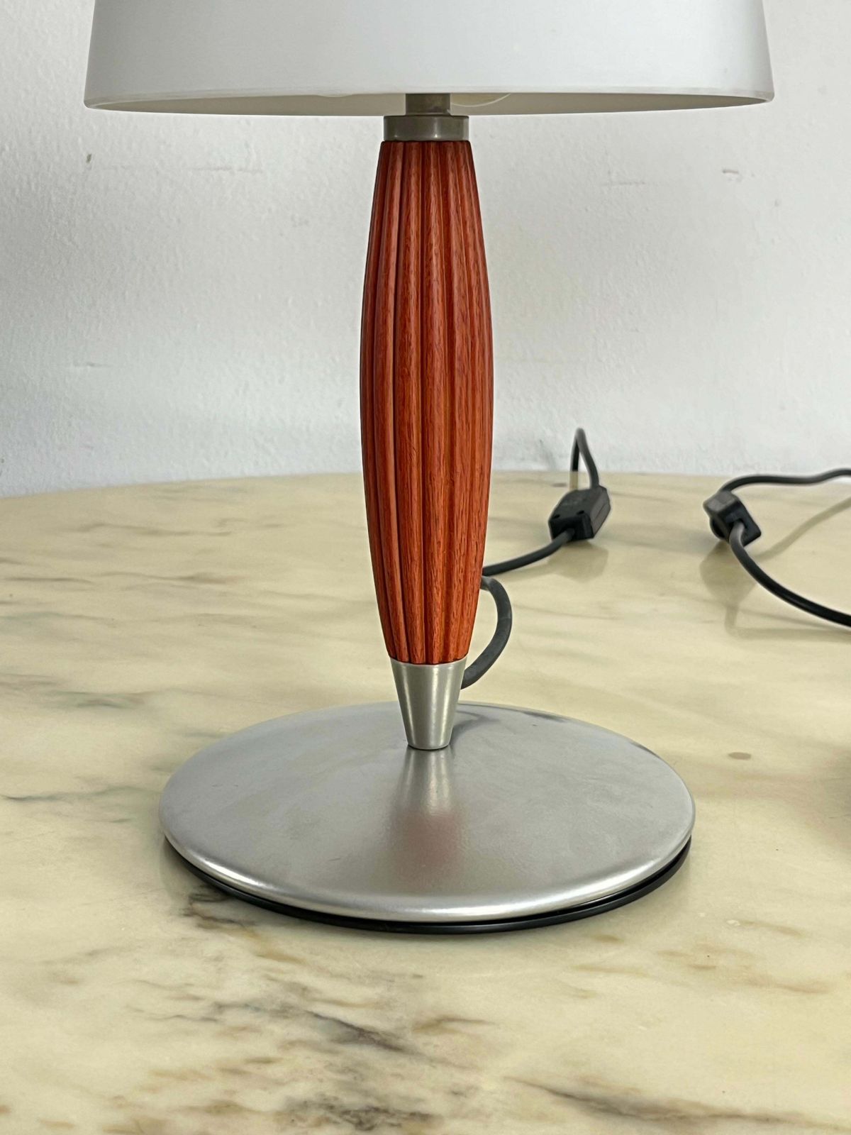 photo for sale Set Of 2 De Majo Murano Glass Table Lamps, 1980s