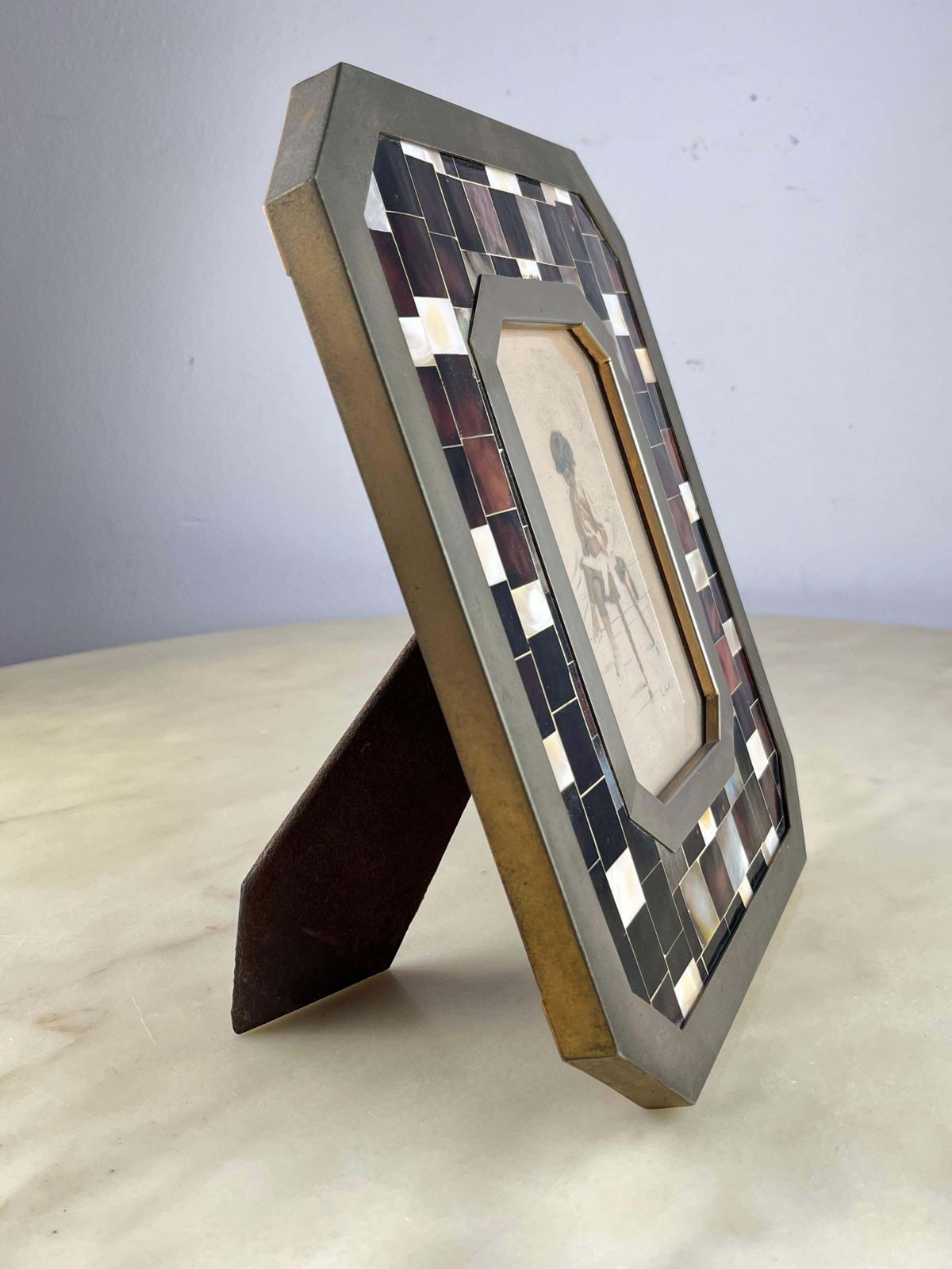 Midcentury Brass Photo Holder Italian Design 1960s photo buy