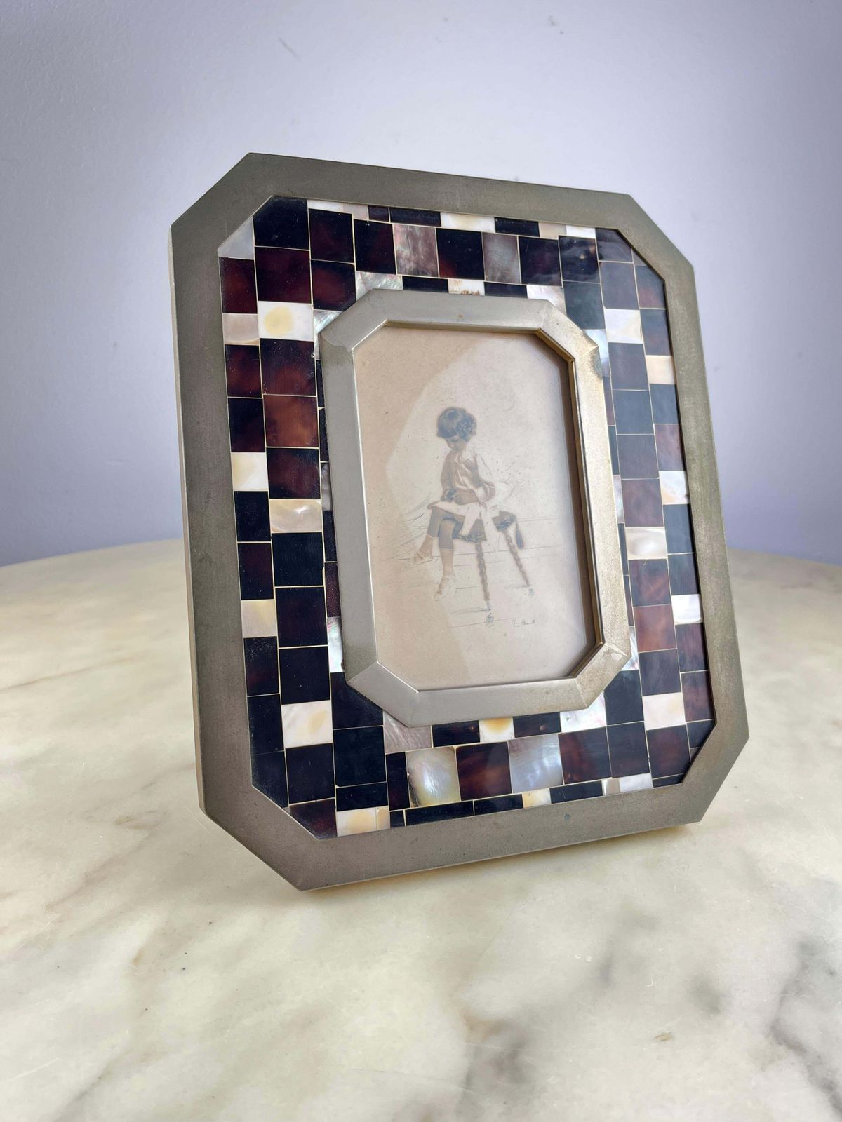 photo furniture Midcentury Brass Photo Holder Italian Design 1960s