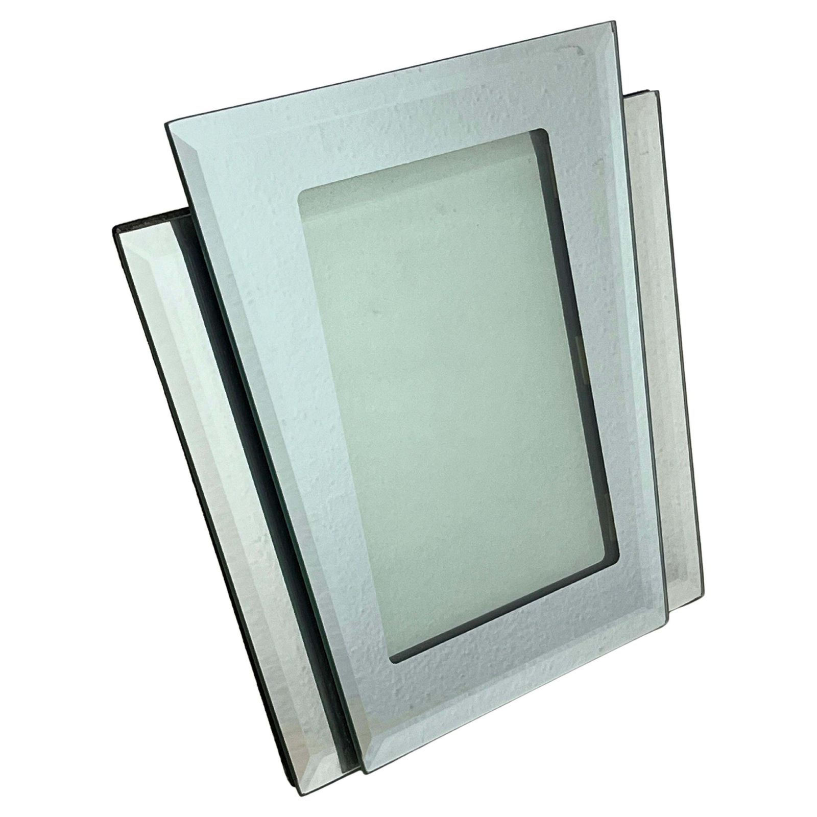 Art Deco 1940s Mirrored Glass Photo Holder