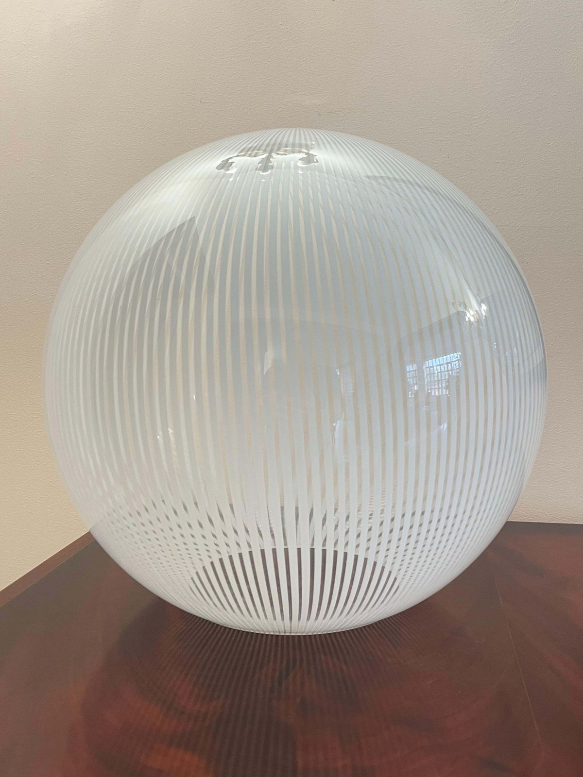 "Sphere" Table Lamp By L. Diaz De Santillana For Venini, "Tessuti" Series 1970s photo 1451.0