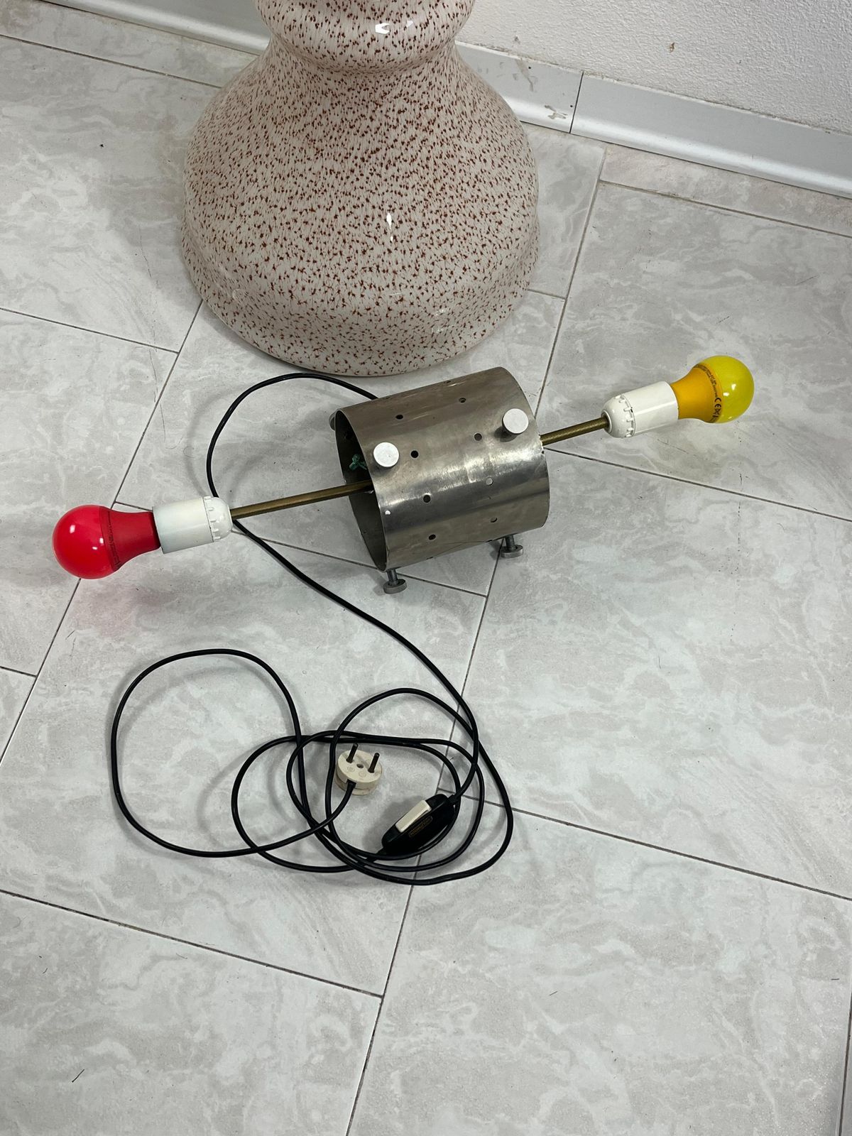 Mid Century "Birillo" Floor Lamp Attributed To Carlo Nason For Mazzega, 1960s photo vintage