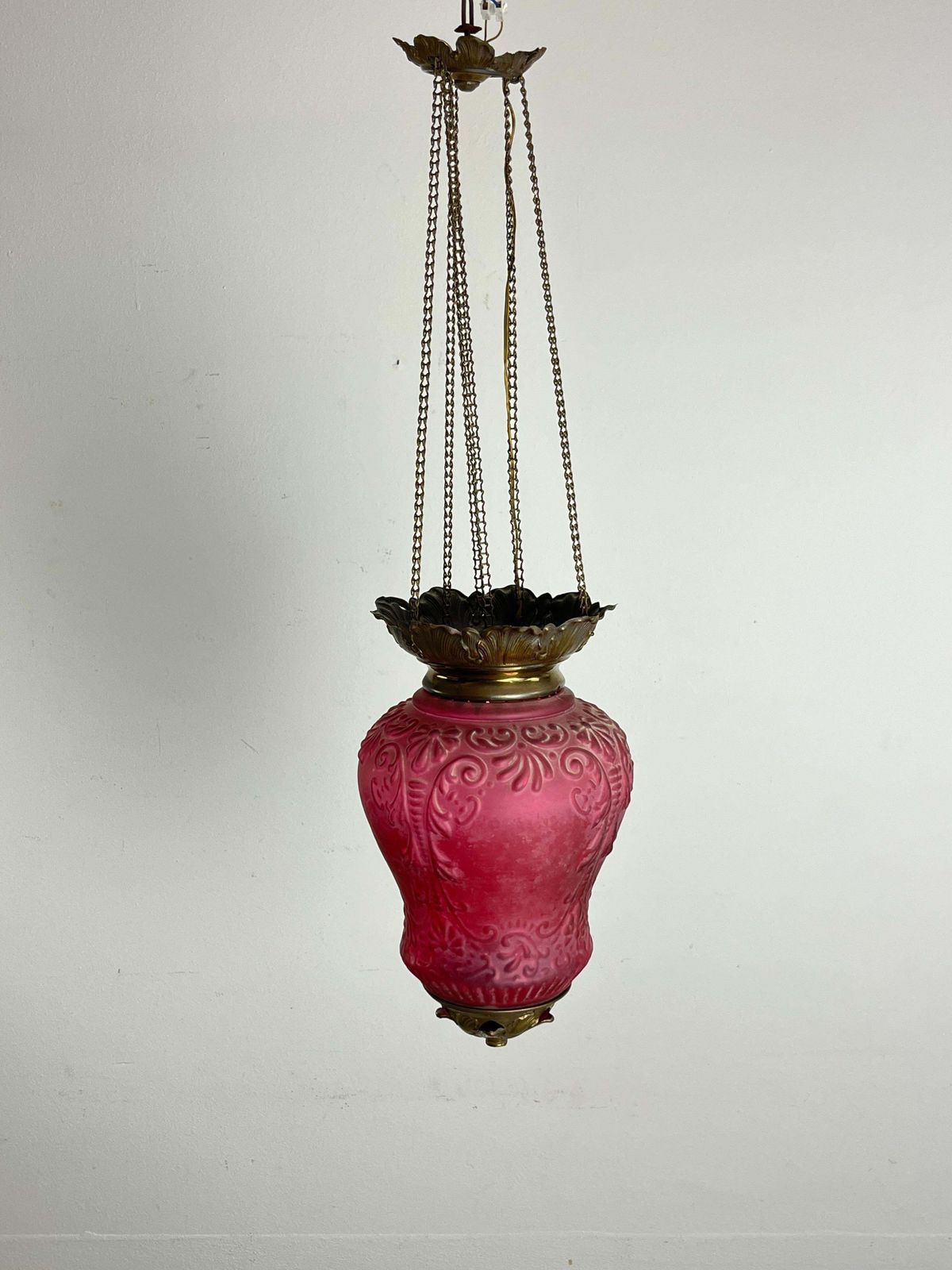 Mid Century 1930s Italian Pendant Chandelier photo vintage