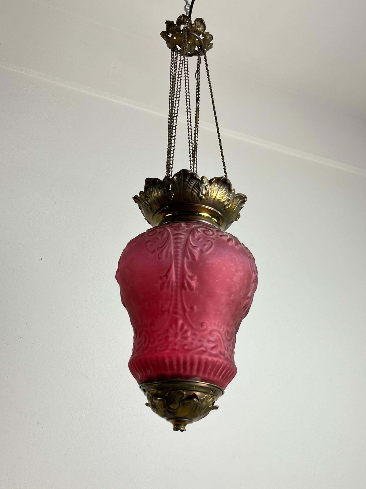 photo for sale Mid Century 1930s Italian Pendant Chandelier