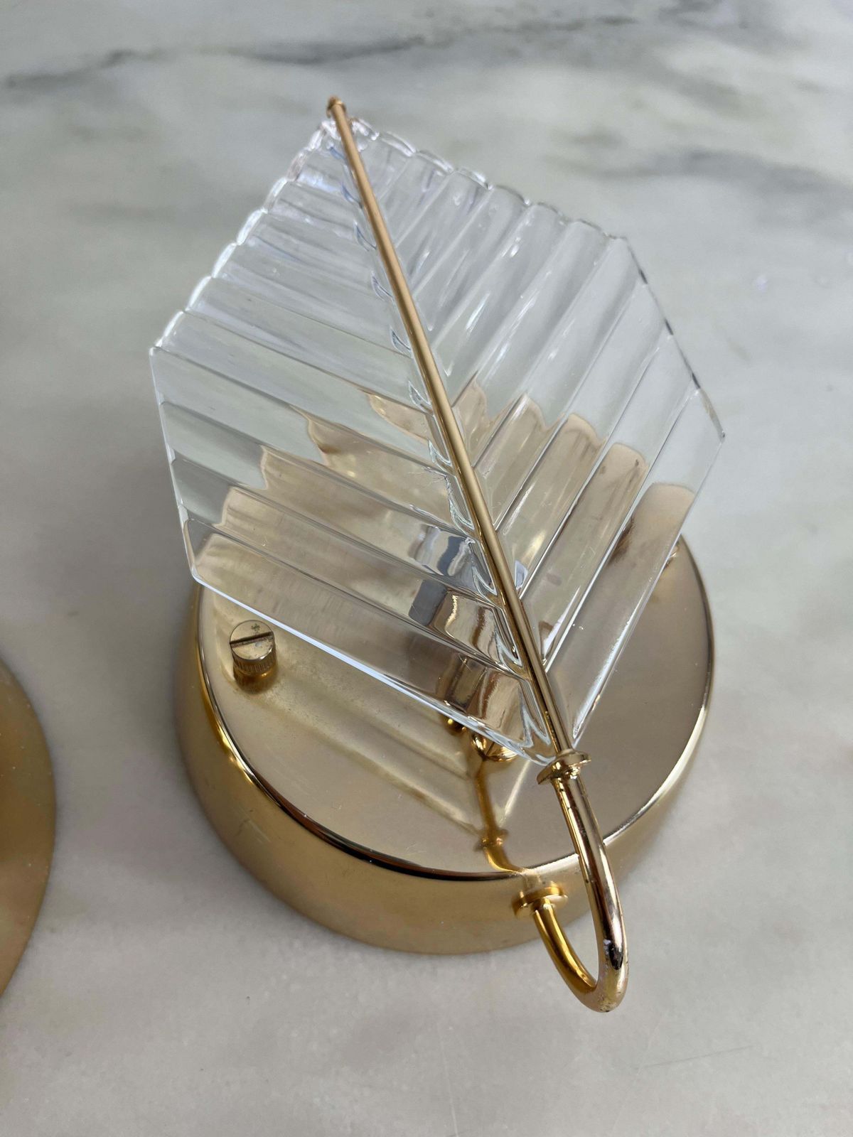 Set Of 2 Wall Lamps In Brass And Murano Glass, Zero Quattro 1970s photo furniture