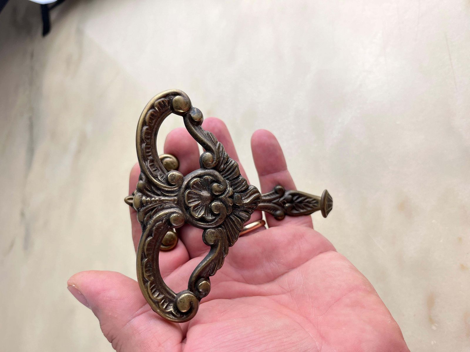 Four Vintage Bronze Coat Hangers, Italy, 1960s photo furniture