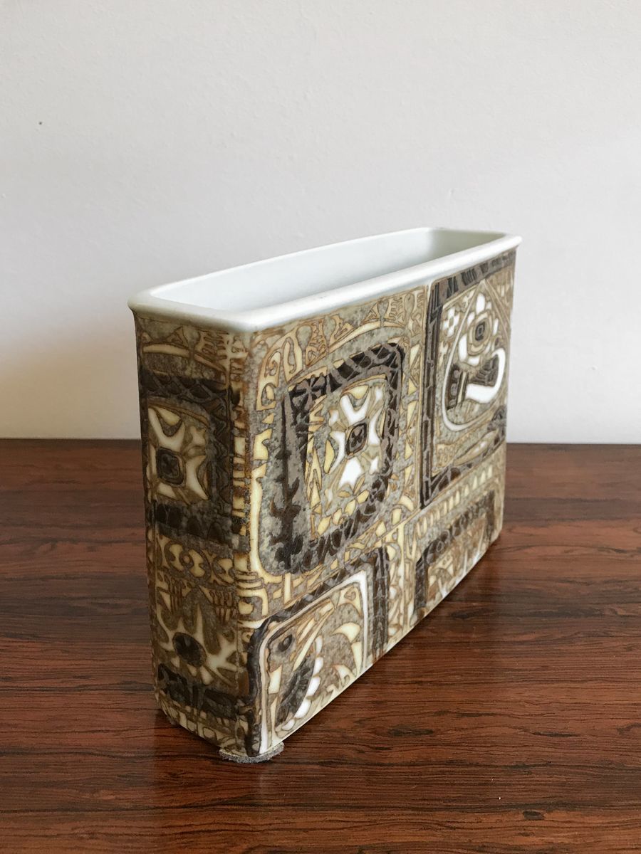 Ceramic Vases By Nils Thorsson For Royal Copenhagen, 1960s, Set Of 2 photo vinterior