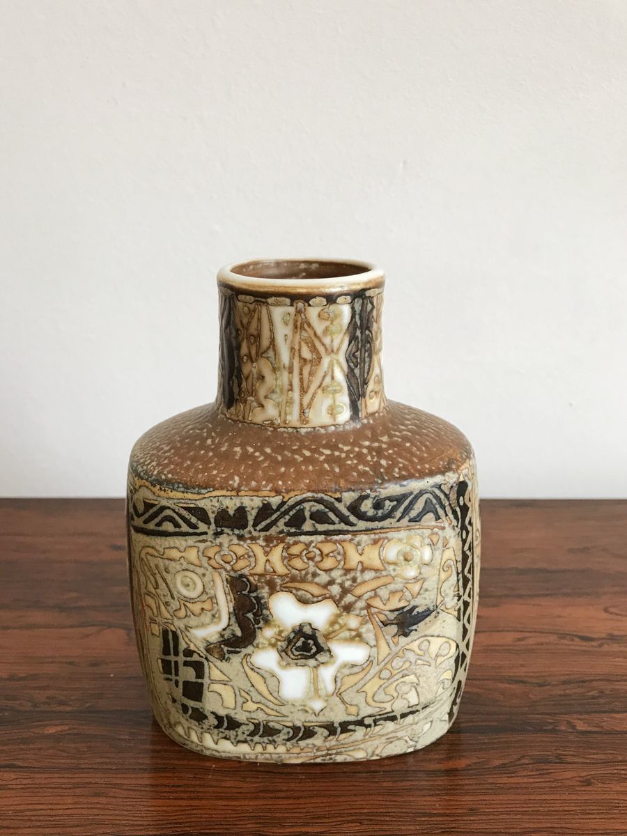 Ceramic Vases By Nils Thorsson For Royal Copenhagen, 1960s, Set Of 2 photo vintage