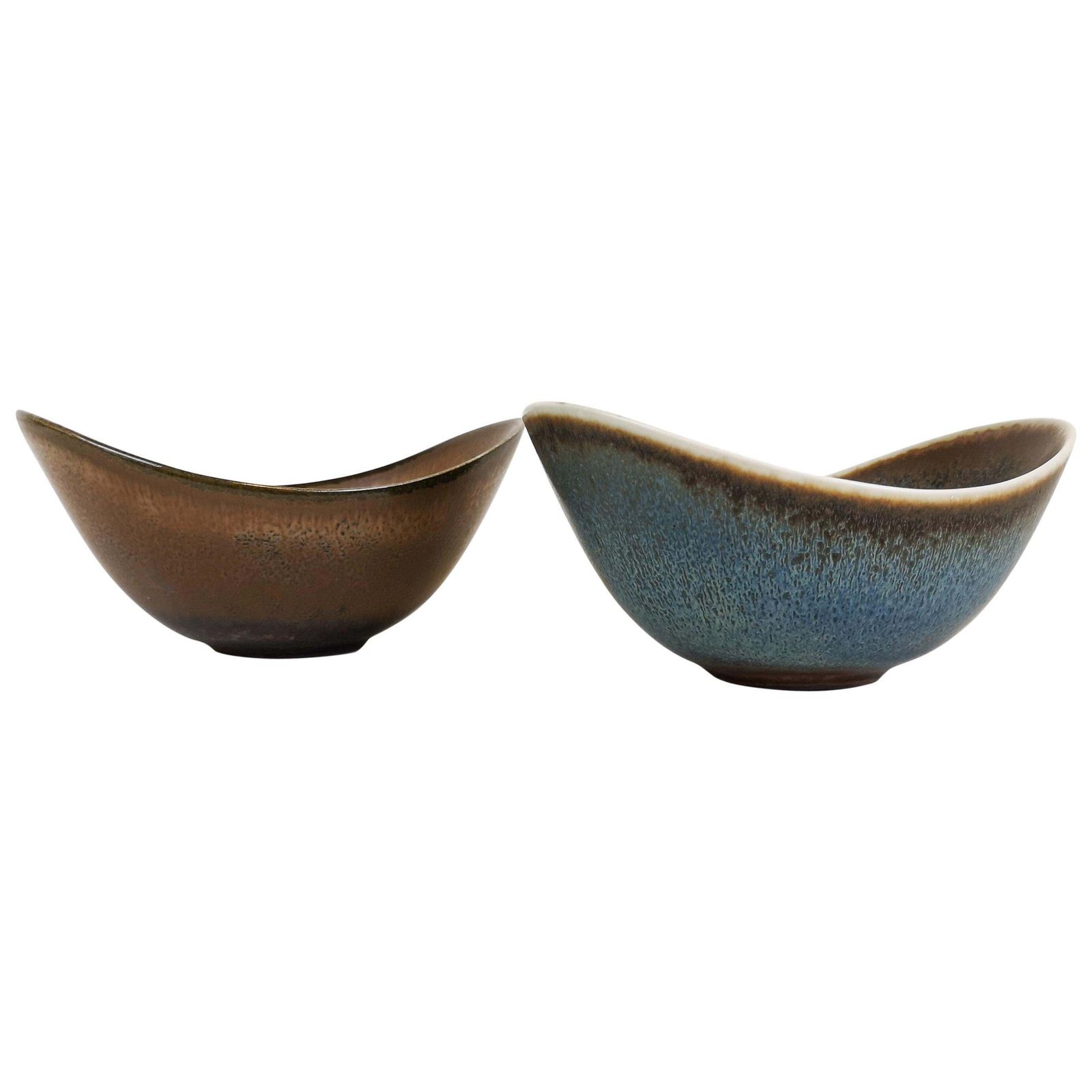 Midcentury Pair Of Bowls Rörstrand Sweden By Gunnar Nylund, 1950s
