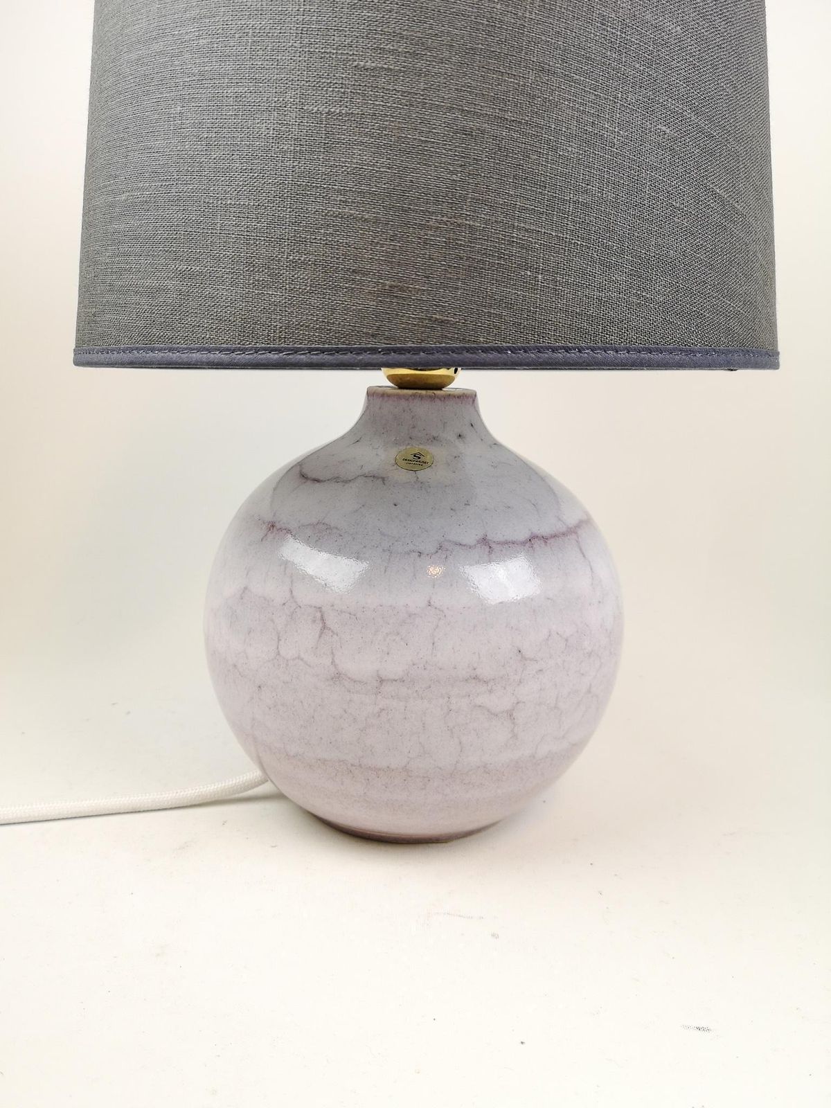 Midcentury Modern Ceramic Table Lamp Carl Harry Stålhane, Sweden photo for sale