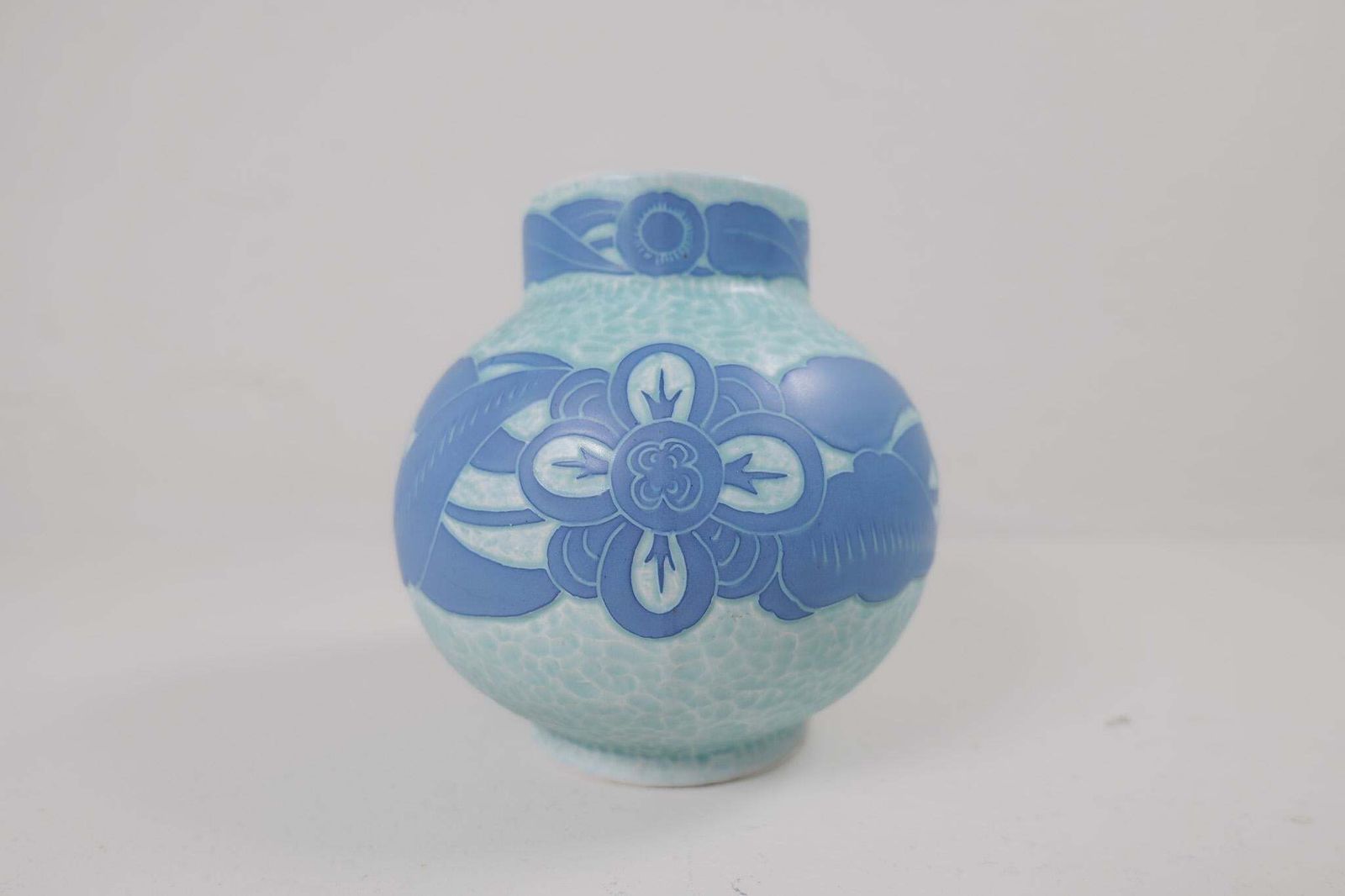 Art Deco Vase Gustavsberg Sgraffito Josef Ekberg, Sweden, 1922 photo for sale