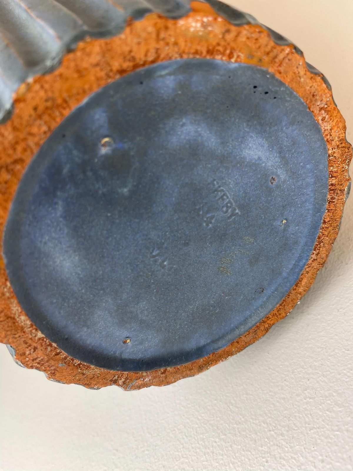 photo for sale Midcentury Blue Floor Vase By Vicke Lindstrand, 1950s, Sweden