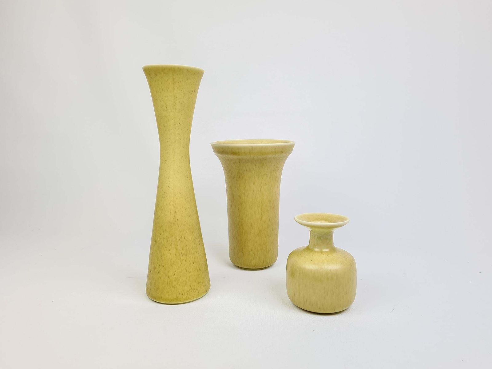 Midcentury Modern Set Of 3 Ceramic Vases Rörstrand Gunnar Nylund, Sweden photo furniture
