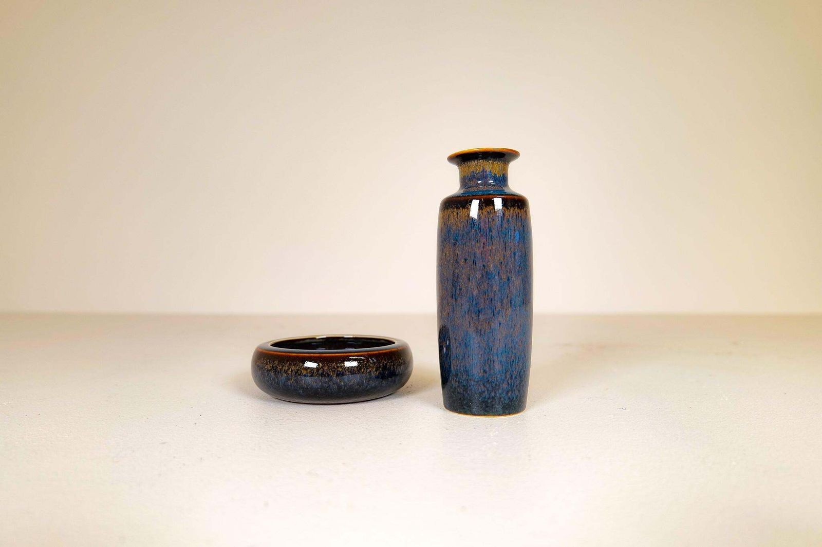 Midcentury Modern Bowl And Vase Rörstrand Carl Harry Stålhane, Sweden, 1950s photo for sale