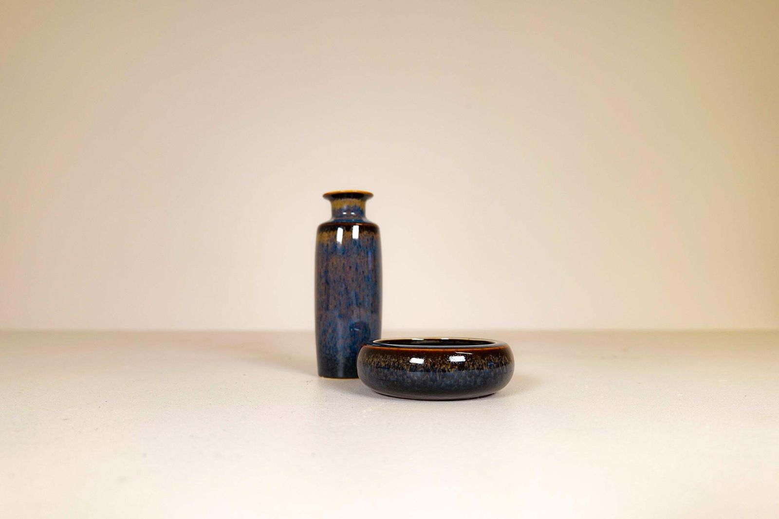 Midcentury Modern Bowl And Vase Rörstrand Carl Harry Stålhane, Sweden, 1950s photo vinterior