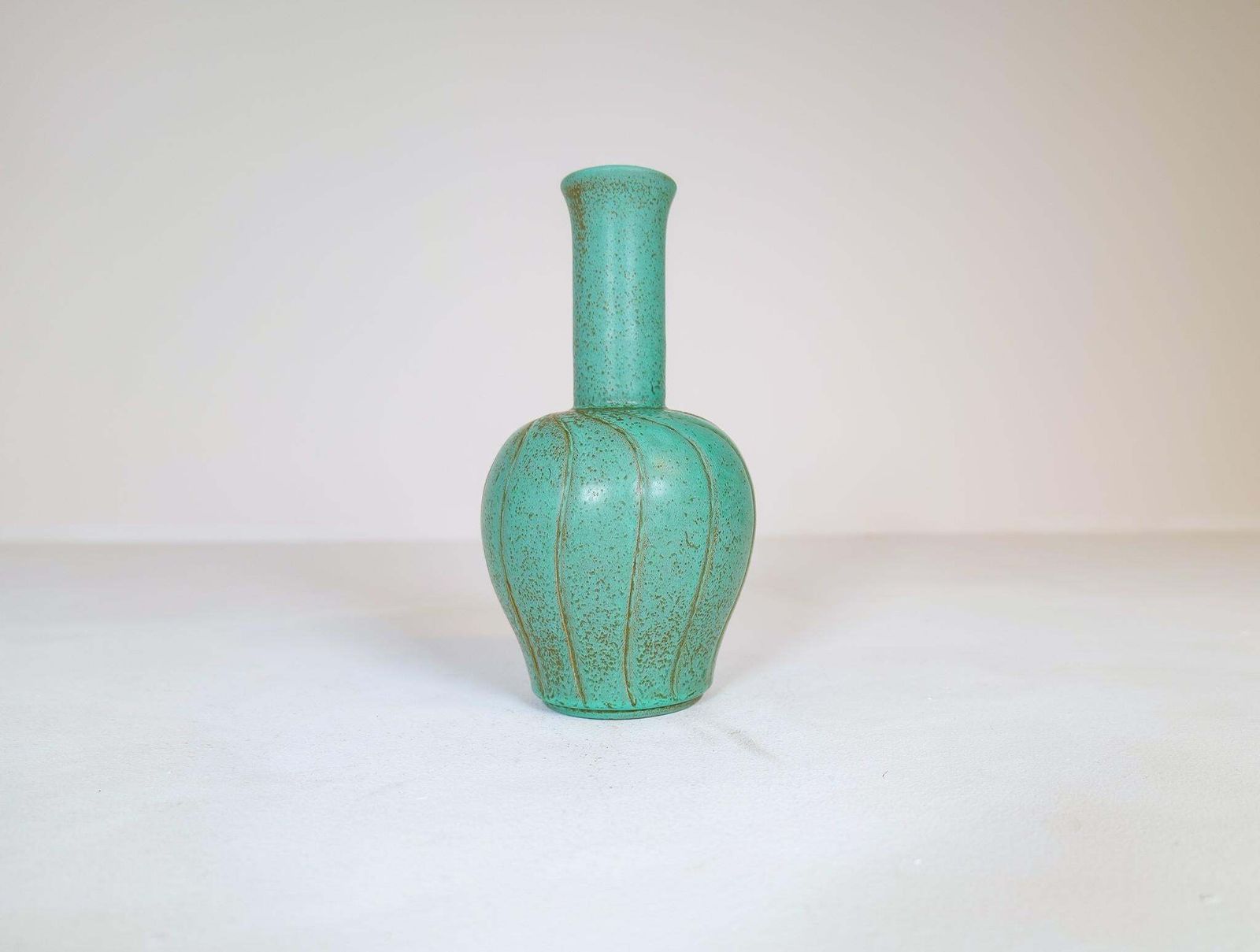Art Deco Ceramic Vase Bo Fajans Ewald Dahlskog, Sweden, 1937 photo furniture