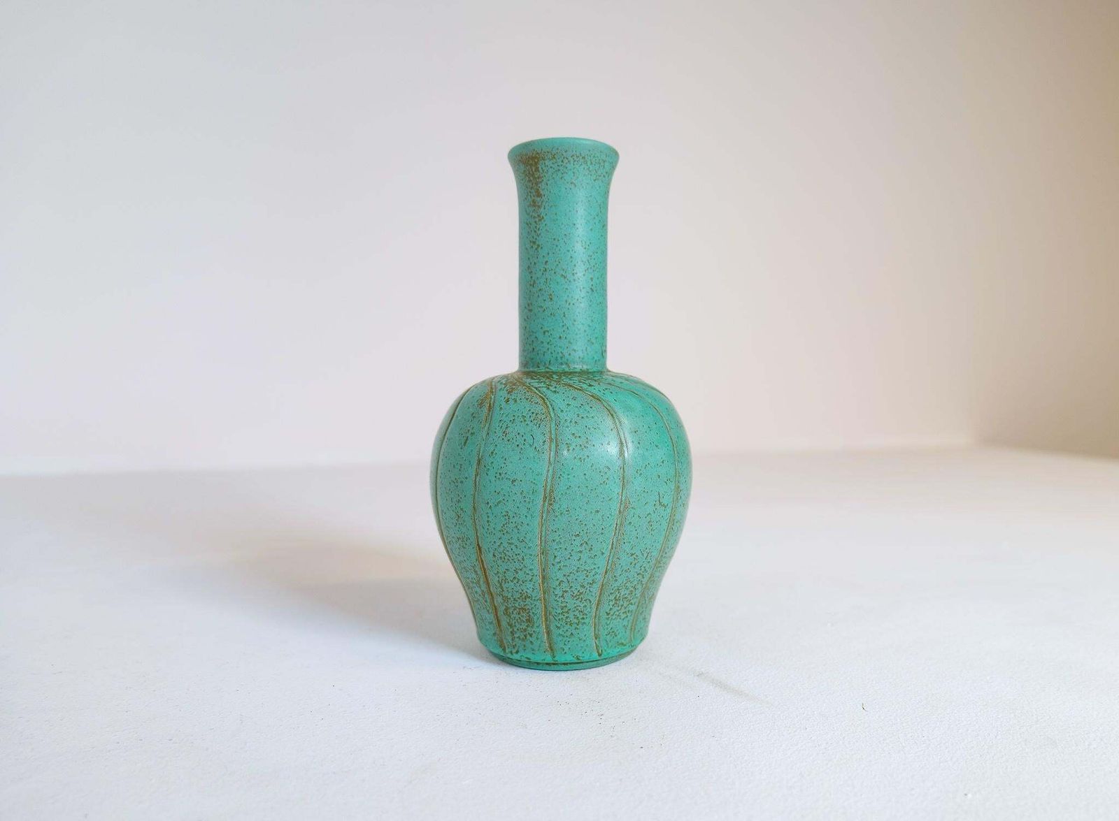 Art Deco Ceramic Vase Bo Fajans Ewald Dahlskog, Sweden, 1937 photo buy
