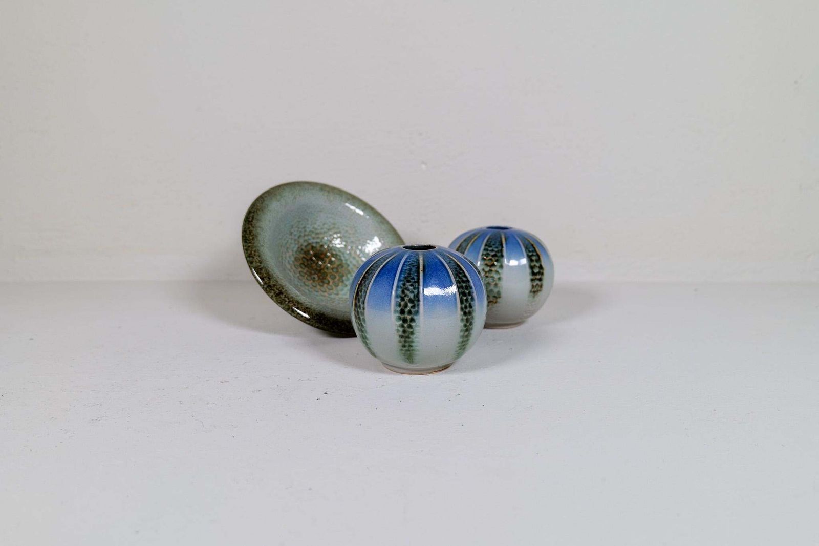 Scandinavian Modern Ceramic Pieces “Lagoon" Carl Harry Stålhane Sweden photo 1283.0