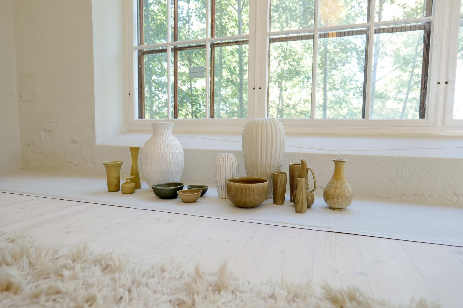 1582.0 Midcentury Modern Sculptural Vase Rörstrand By Gunnar Nylund, Sweden, 1950s photo