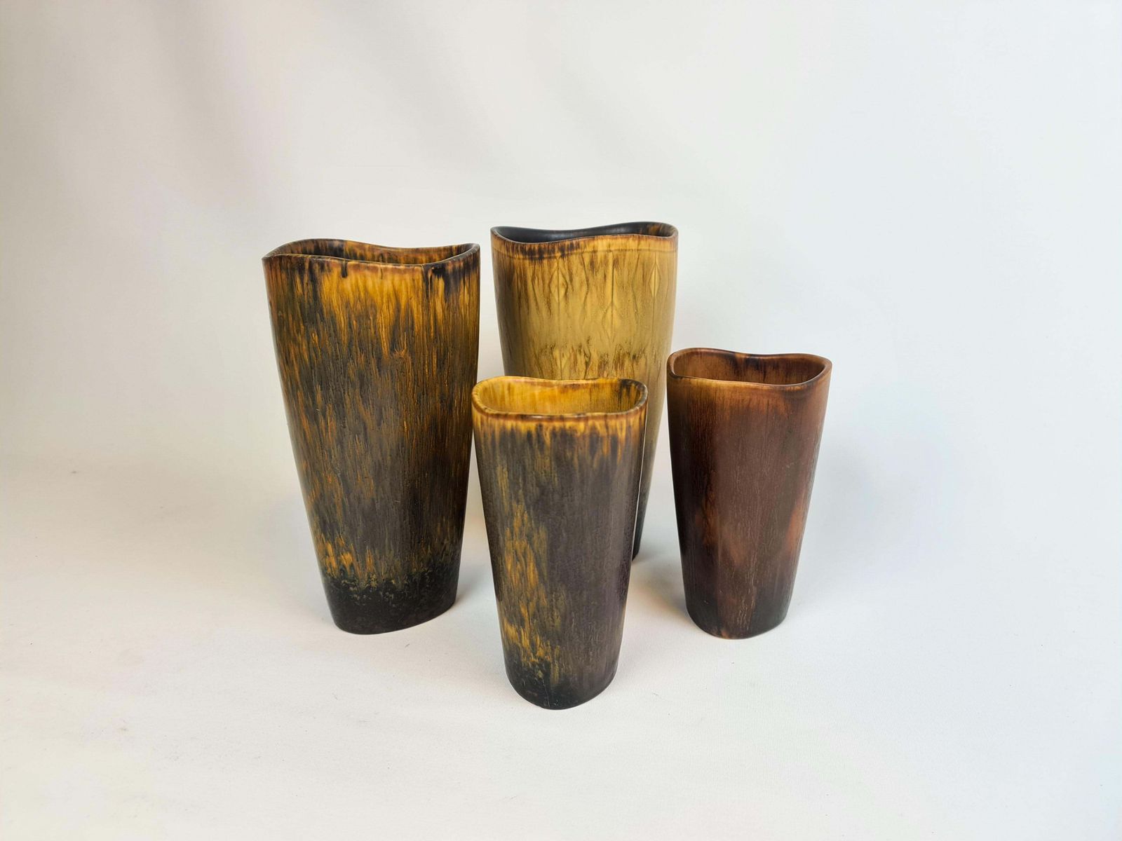 Midcentury Modern Set Of 4 Ceramic Vases Gunnar Nylund Rörstrand Sweden photo Home Decor