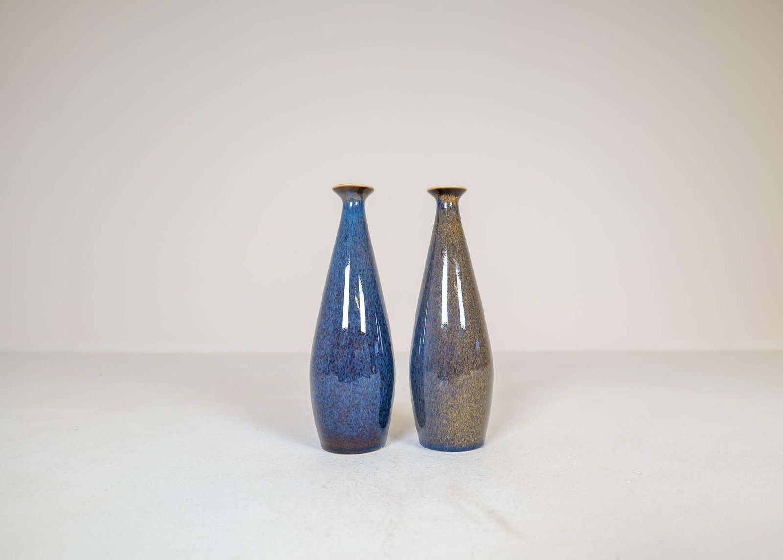 Mid Century Modern Pair Of Vases By Carl Harry Stålhane, Rörstrand Sweden 1950s photo 1924.0