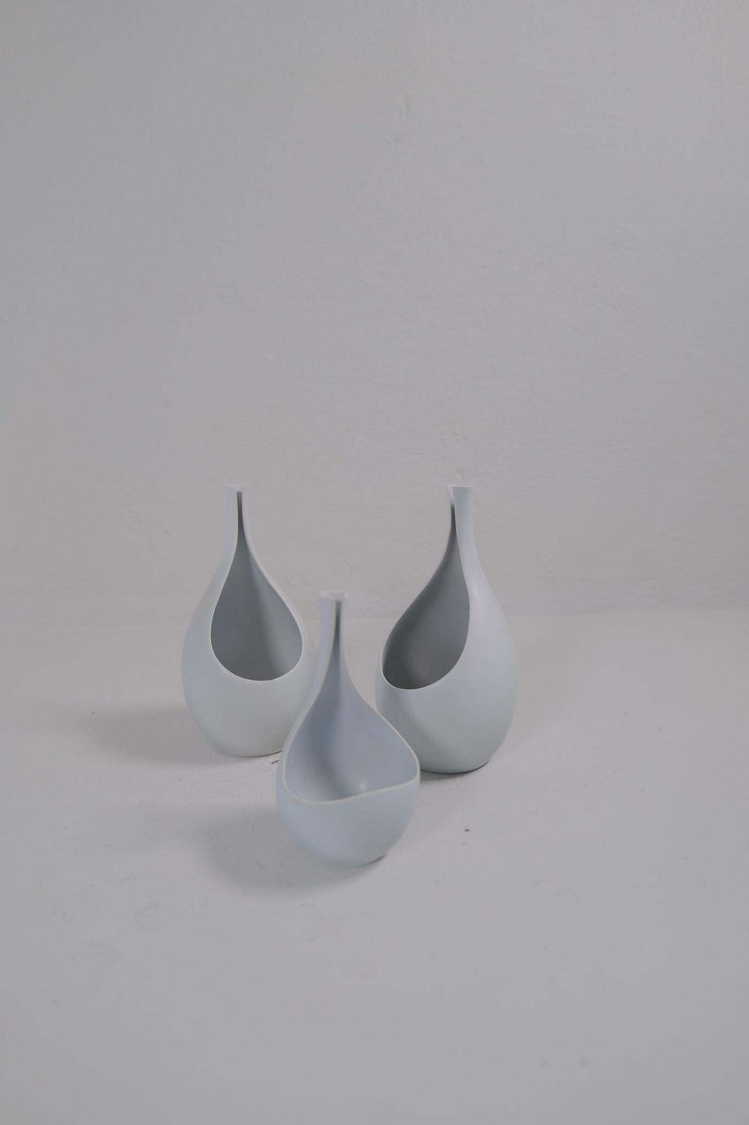 Midcentury Ceramic Collection Of "Pungo" Vases Stig Lindberg Gustavsberg, 1950s photo for sale