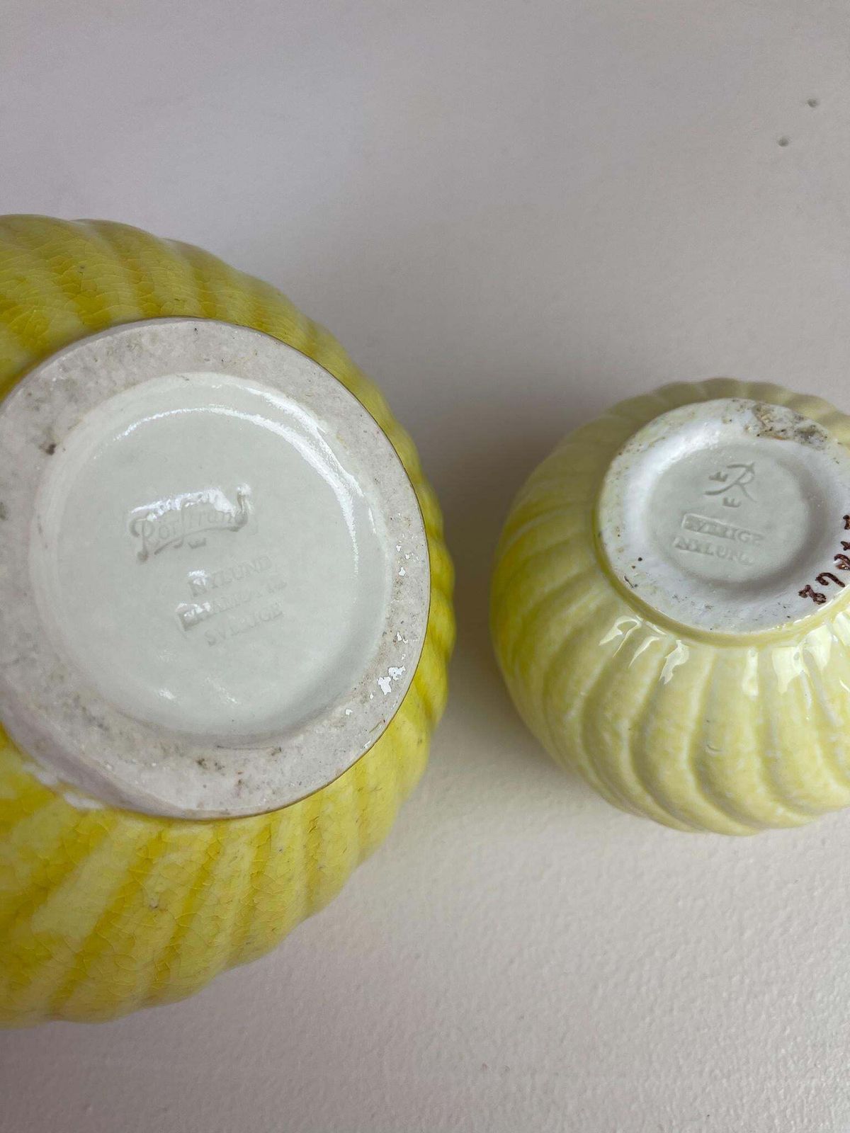 photo vintage Midcentury Modern Rare Pair Of Vases Gunnar Nylund Rörstrand, Sweden, 1940s