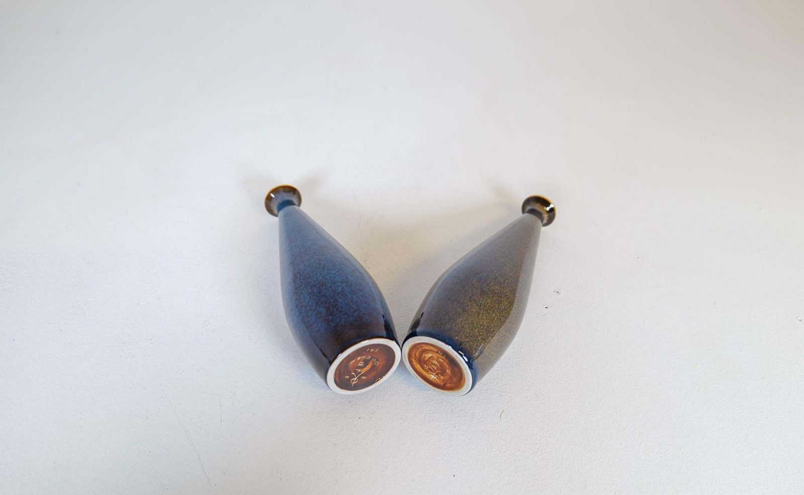 photo for sale Mid Century Modern Pair Of Vases By Carl Harry Stålhane, Rörstrand Sweden 1950s
