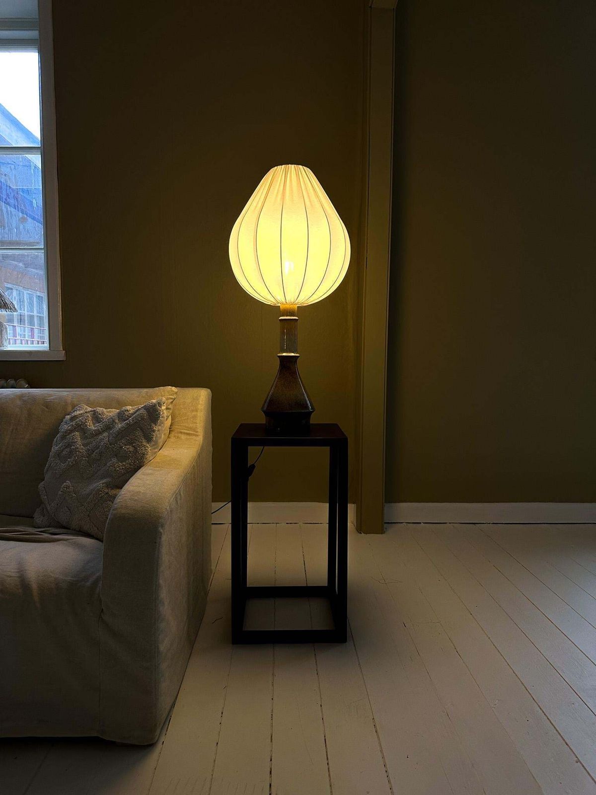 photo furniture Midcentury Modern Large Unique Table Lamp Carl Harry Stålhane Rörstrand, 1950s