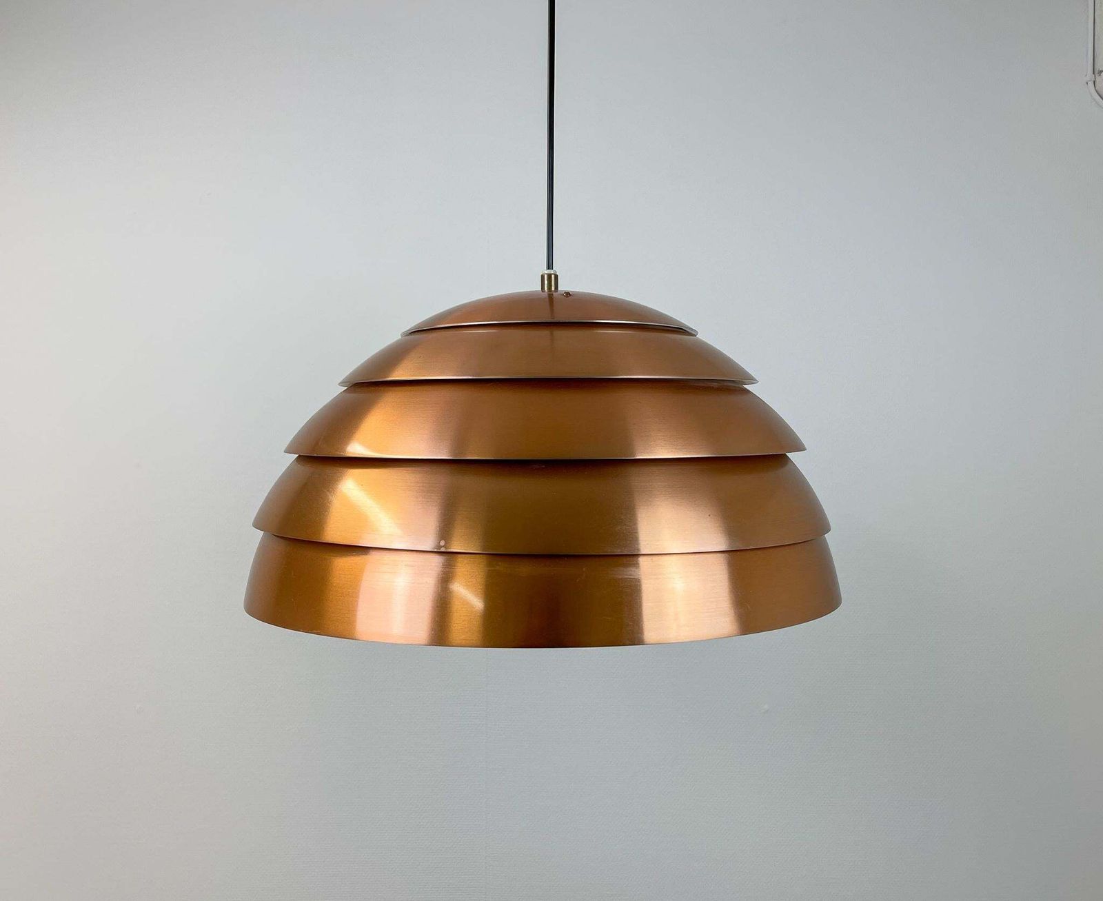 Midcentury Hans Agne Jakobsson T325/450 Copper Ceiling Lamp, Sweden, 1960s photo furniture