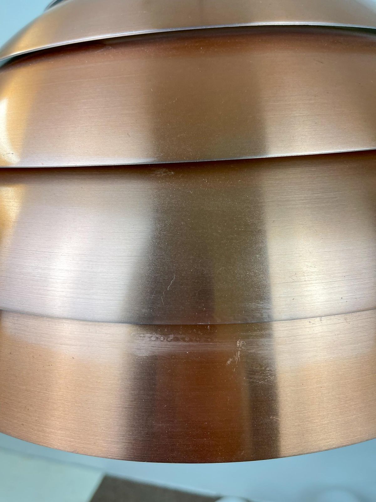 photo for sale Midcentury Hans Agne Jakobsson T325/450 Copper Ceiling Lamp, Sweden, 1960s