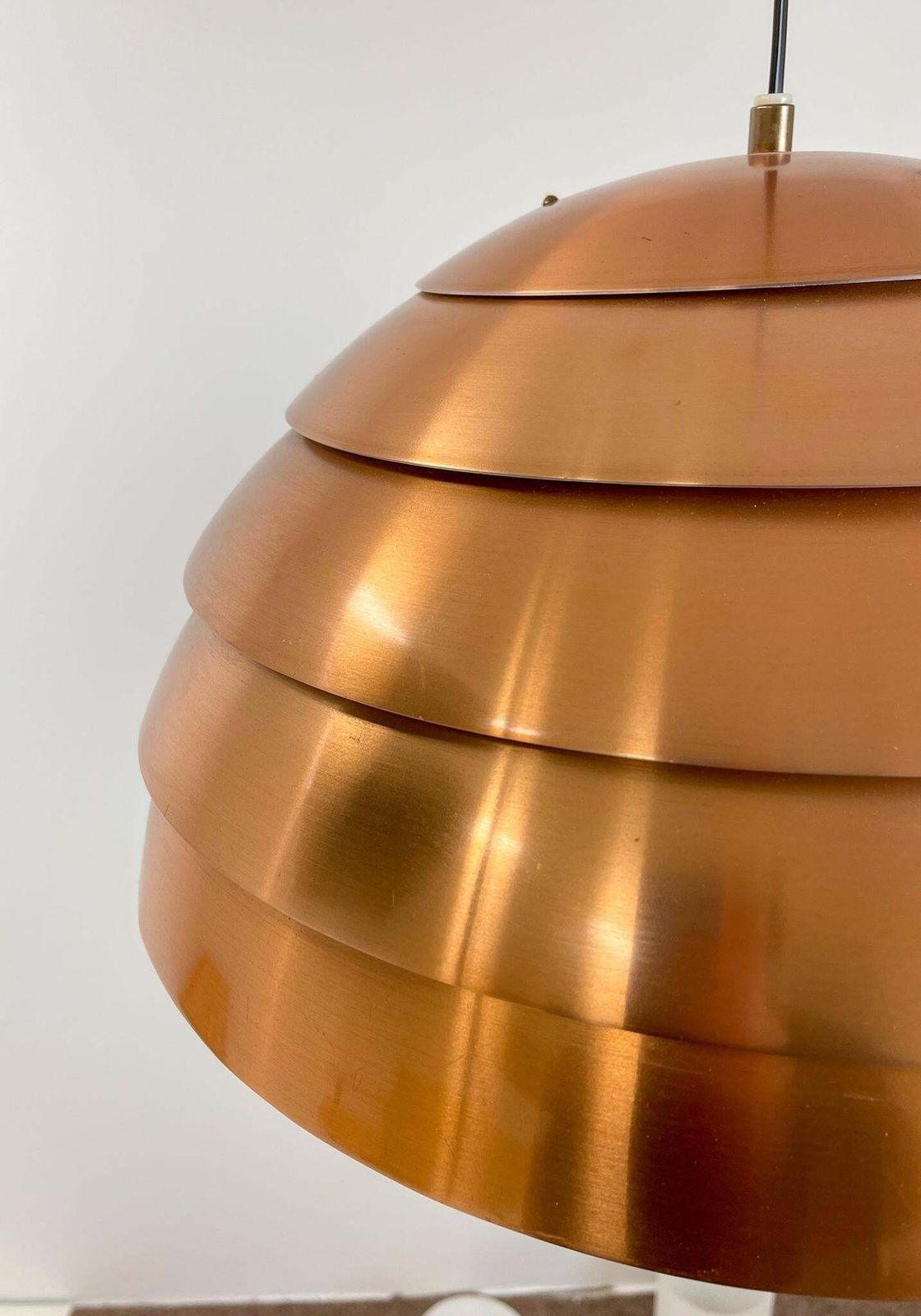 Lighting Midcentury Hans Agne Jakobsson T325/450 Copper Ceiling Lamp, Sweden, 1960s photo
