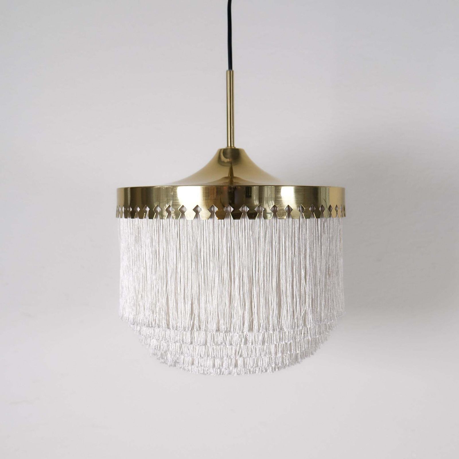Midcentury Modern Hans Agne Jakobsson Ceiling Fringe Lamp Model T601, Sweden photo furniture