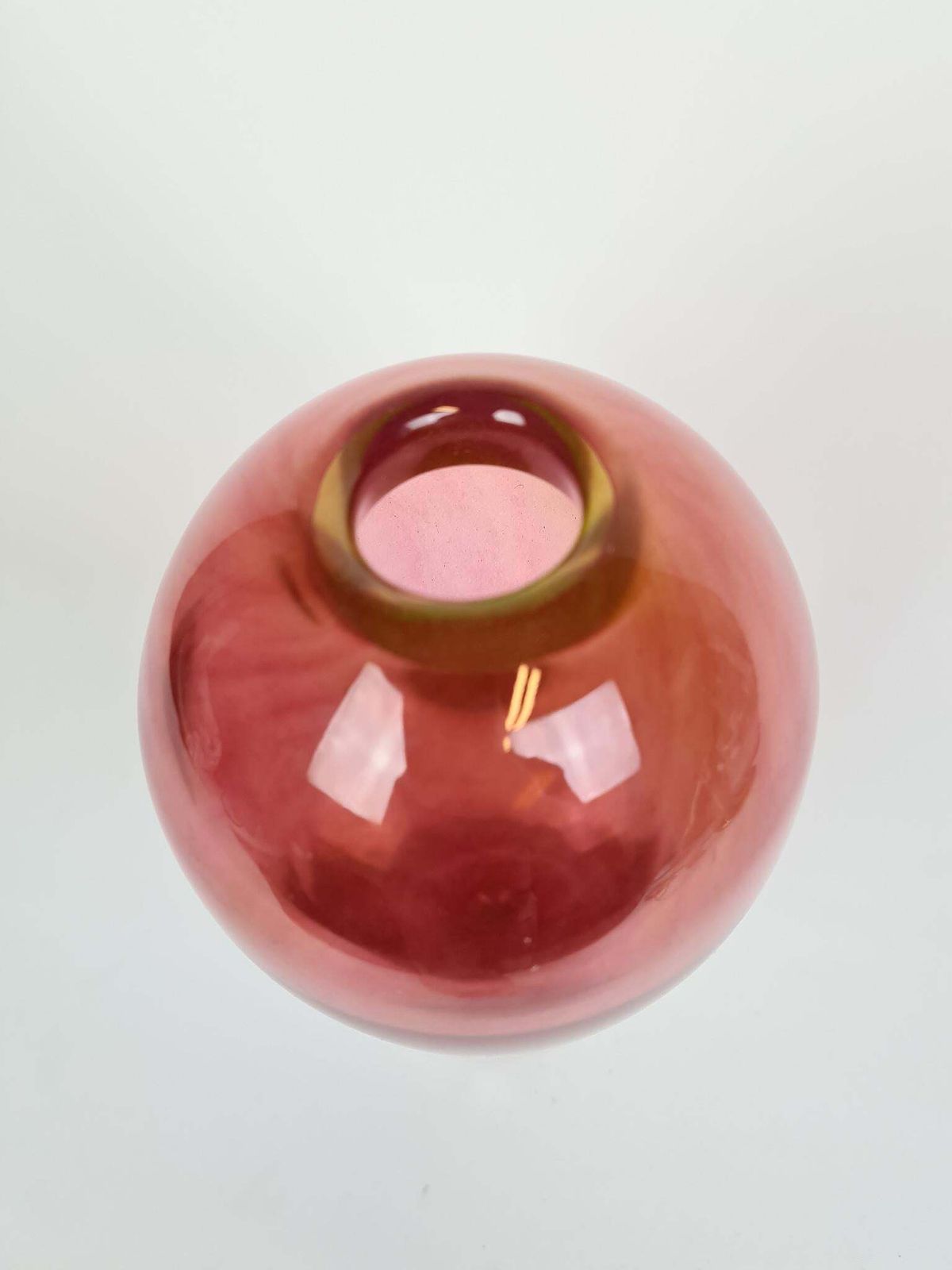 Scandinavian Modern Glass Vase Orrefors "Haze" Erika Lagerbielke, Sweden photo Home Decor