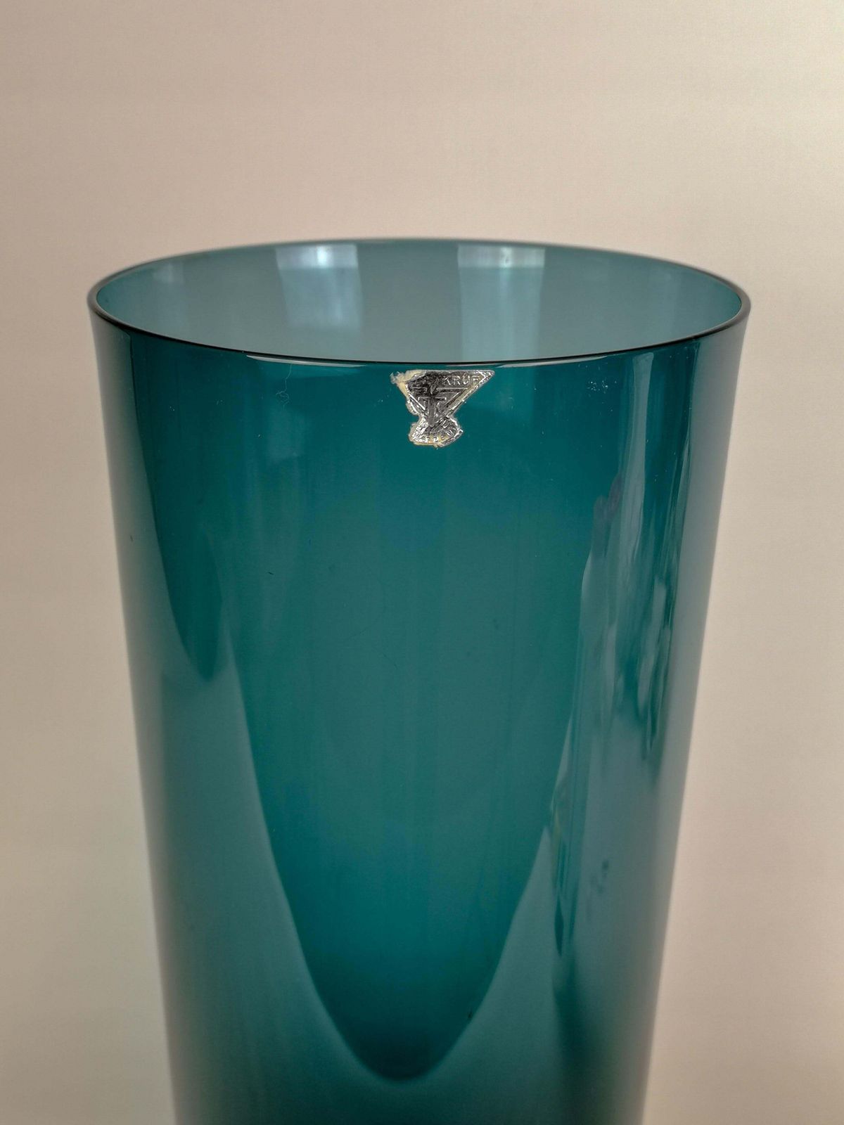 Mid Century Modern Large Glass Vase Gullaskruf Sweden, 1950s photo furniture
