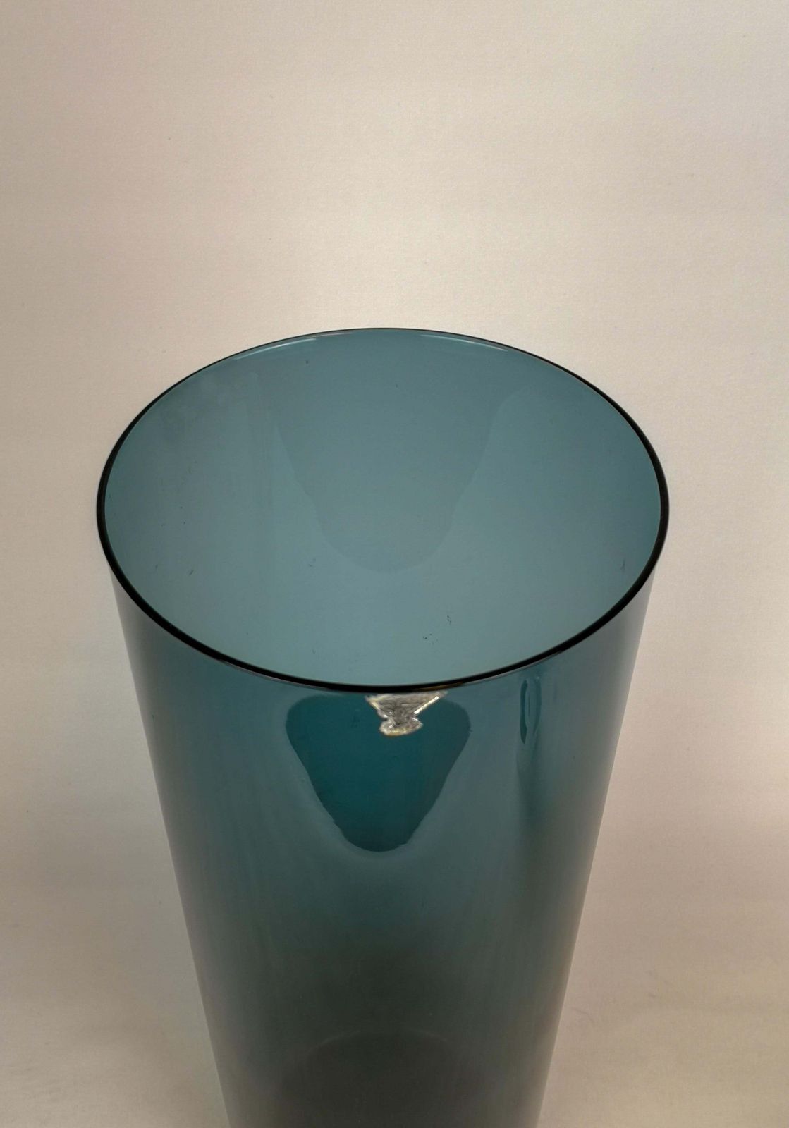 Mid Century Modern Large Glass Vase Gullaskruf Sweden, 1950s photo for sale