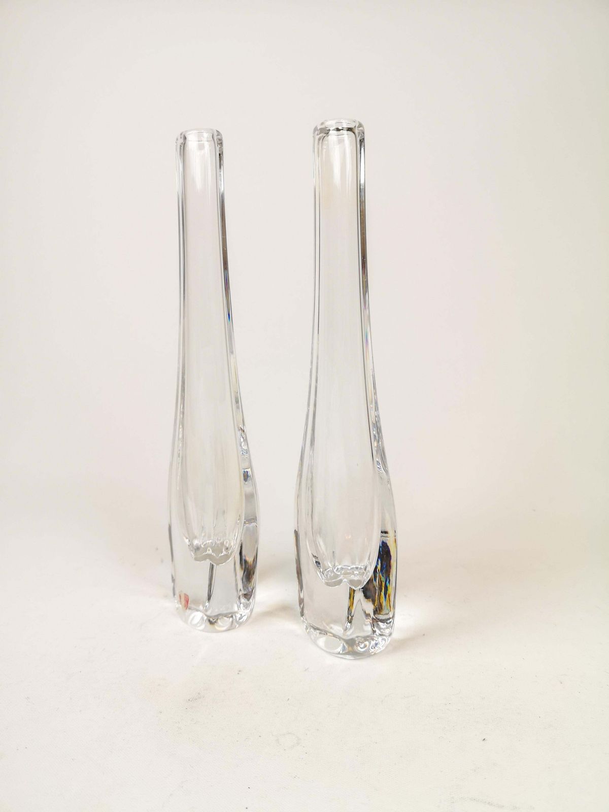 Midcentury Nils Landberg Orrefors Pair Of Vases, Circa 1950s photo for sale