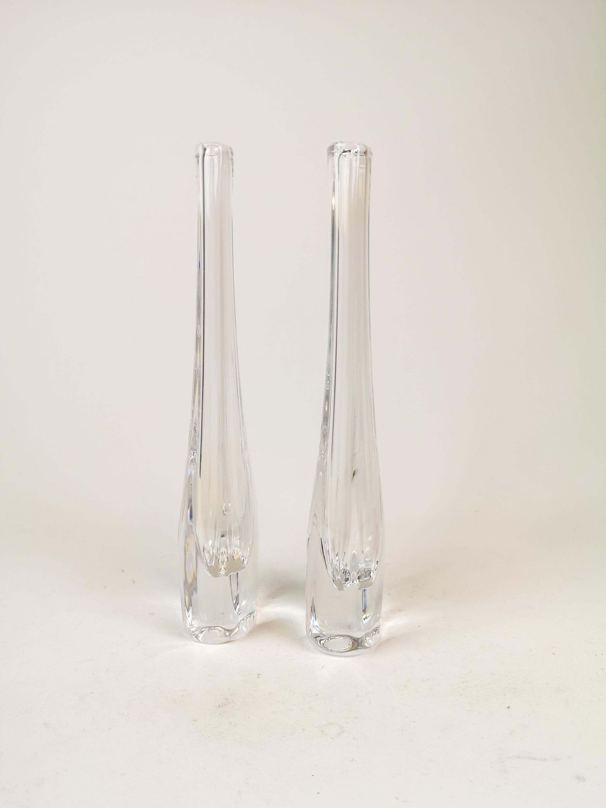 Midcentury Nils Landberg Orrefors Pair Of Vases, Circa 1950s photo Home Decor