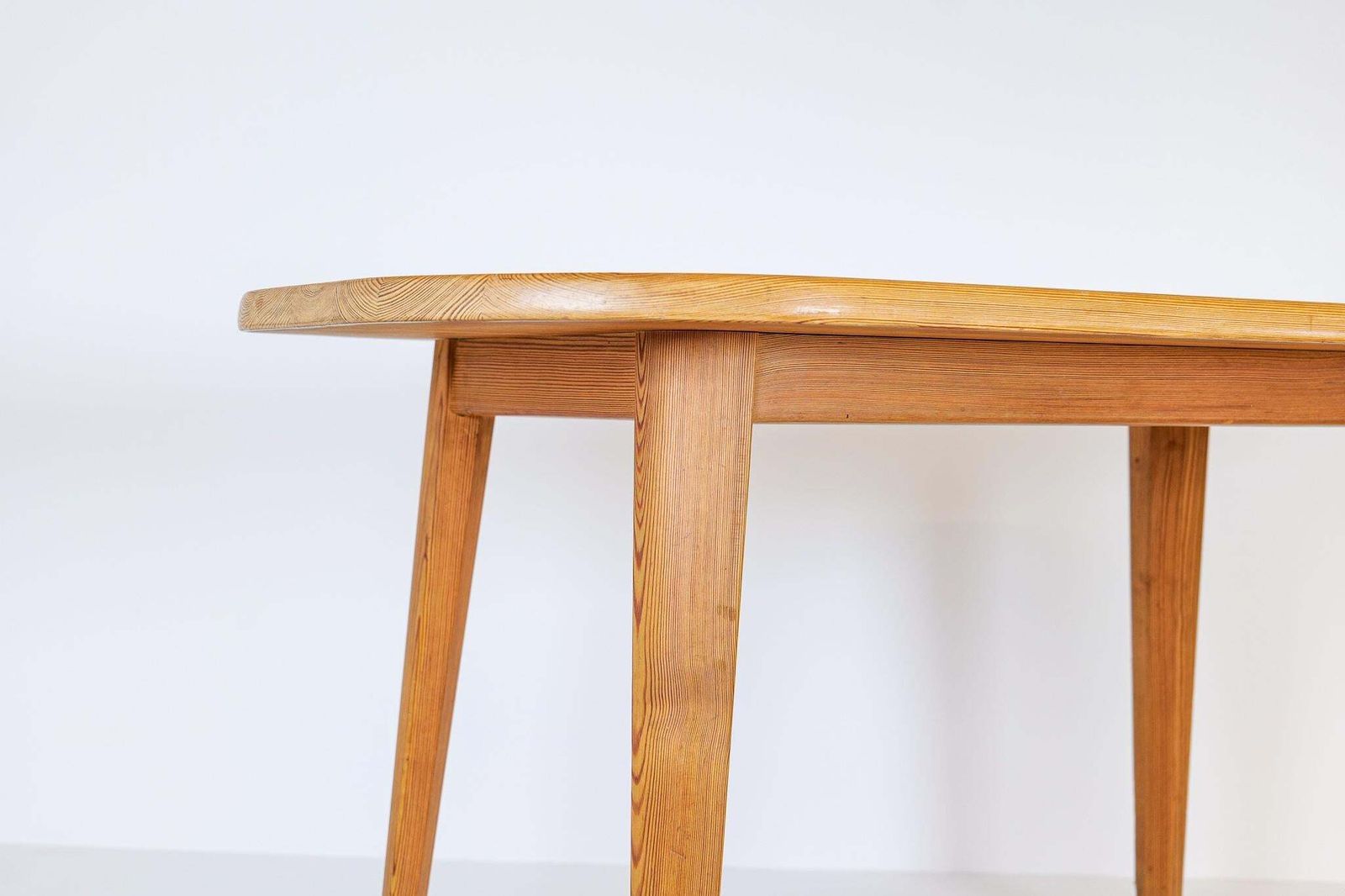 Midcentury Pine Coffee Table By Carl Malmsten, Sweden, 1940s photo for sale