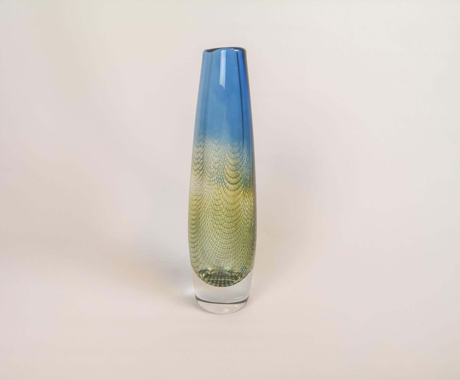 Midcentury Sven Palmqvist Orrefors Kraka Crystal Vase photo for sale