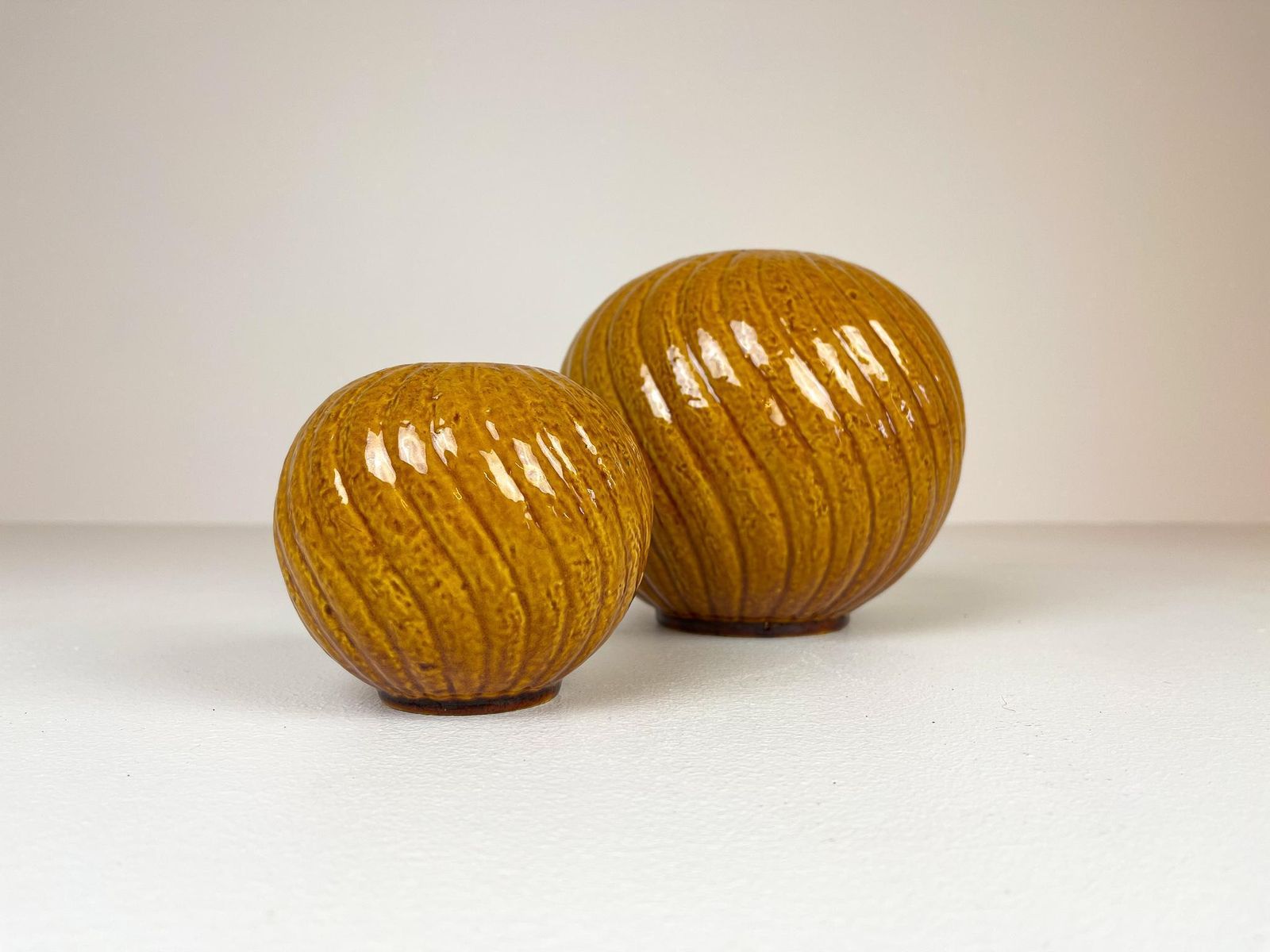 Midcentury Modern Rare Pair Of Vases Gunnar Nylund Rörstrand, Sweden, 1940s photo furniture