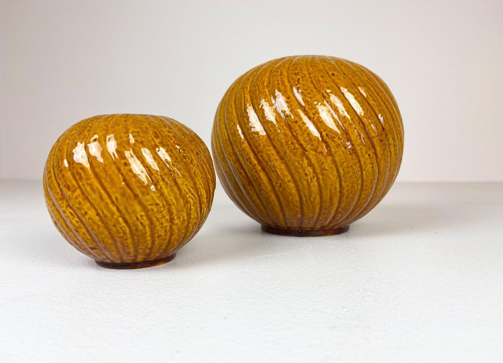 Midcentury Modern Rare Pair Of Vases Gunnar Nylund Rörstrand, Sweden, 1940s photo for sale
