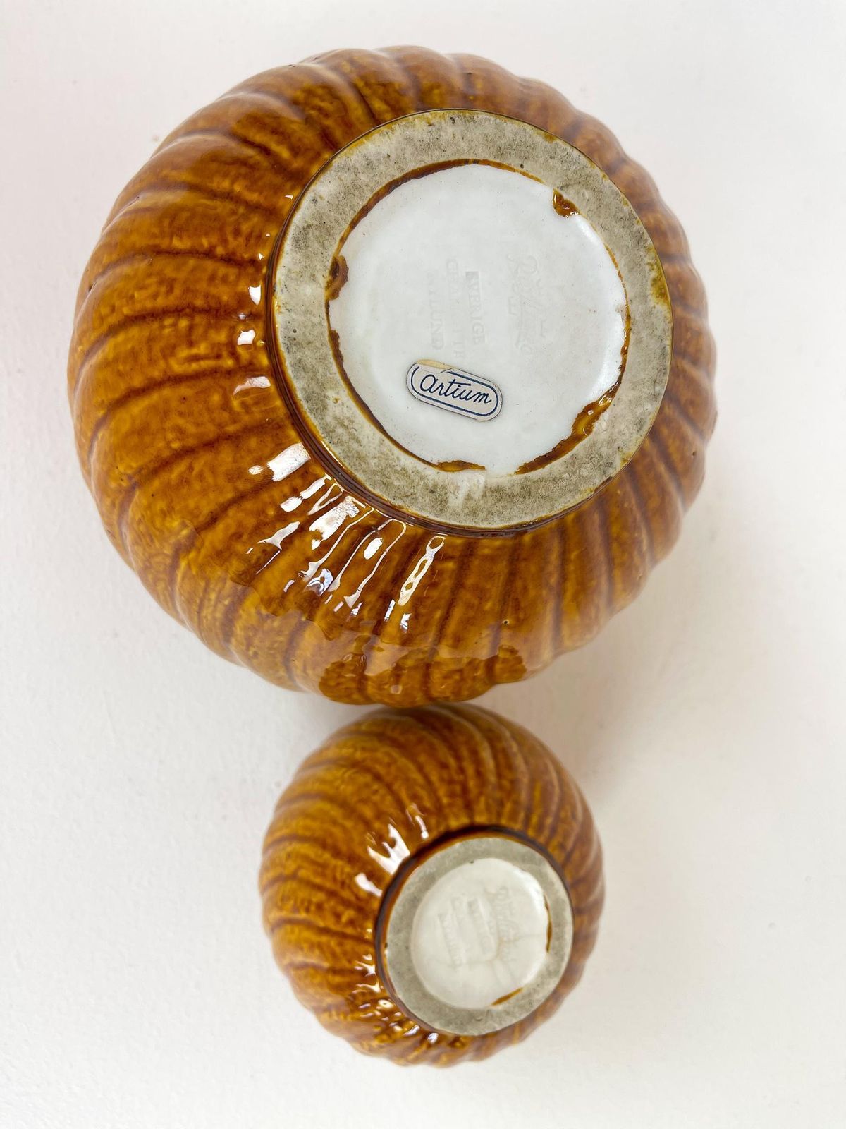 photo vinterior Midcentury Modern Rare Pair Of Vases Gunnar Nylund Rörstrand, Sweden, 1940s