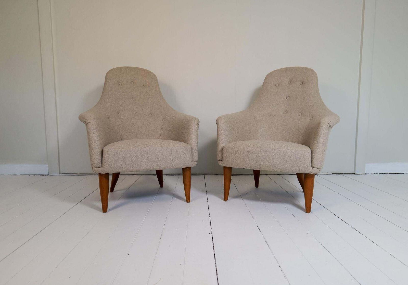 Midcentury Modern Big Adam Lounge Chairs Nk, Sweden, 1950s photo furniture