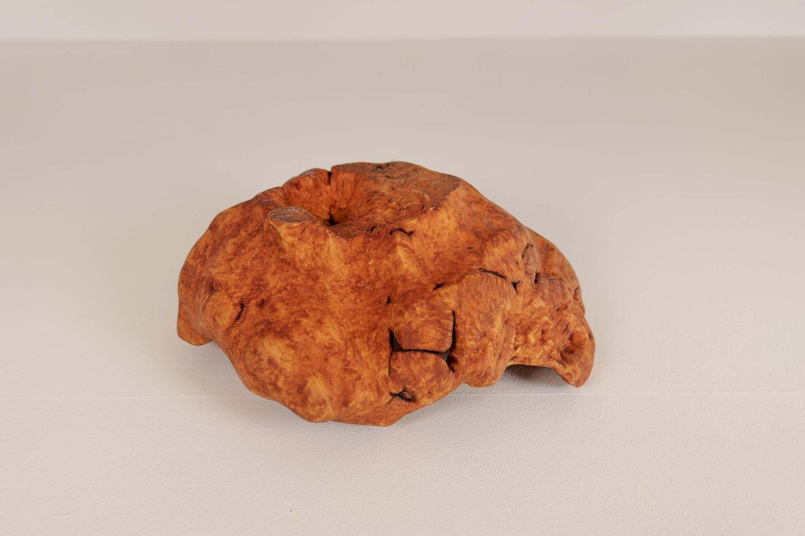 photo for sale Scandinavian Modern Swedish Folk Art Large Organic Burl Bowl, Circa 1960s