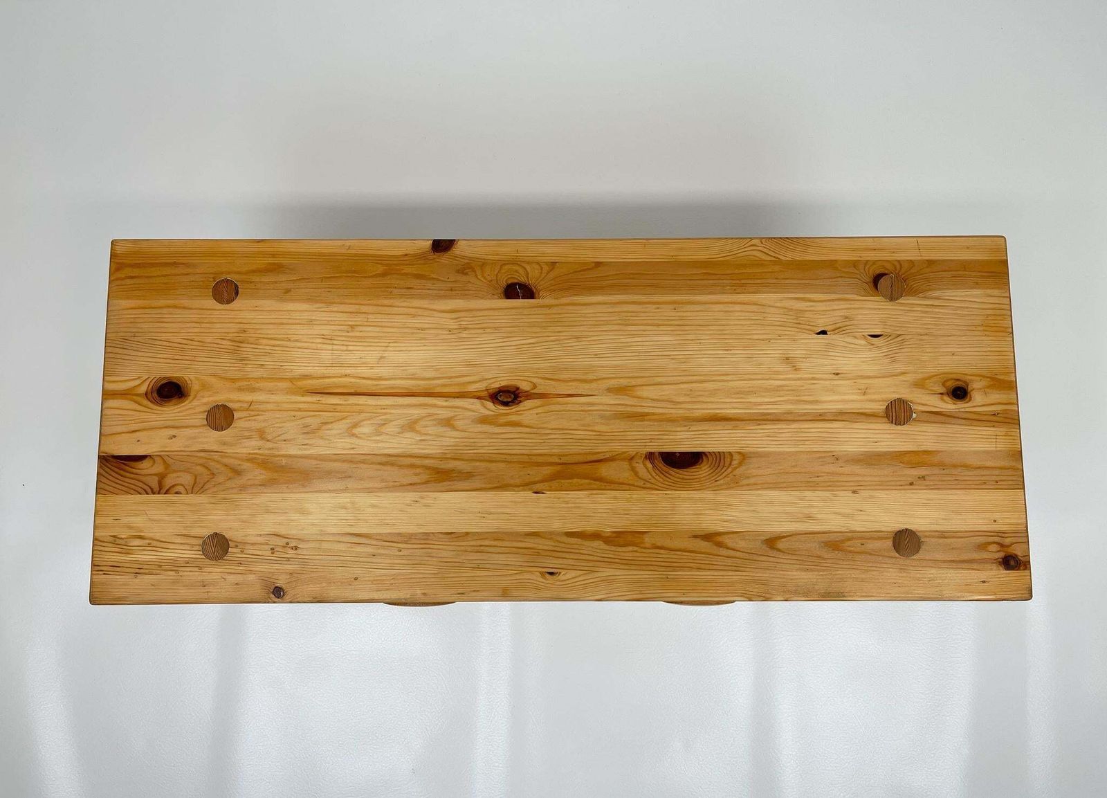 Scandinavian Modern Solid Pine Bench By Fröseke, Furniture Maker In Sweden, 1970s photo buy
